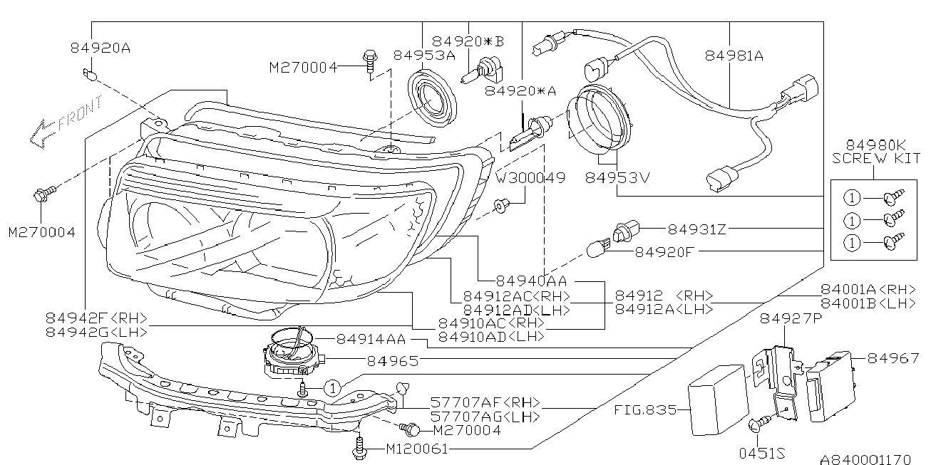 Subaru 784920080 - Žarulja parts5.com