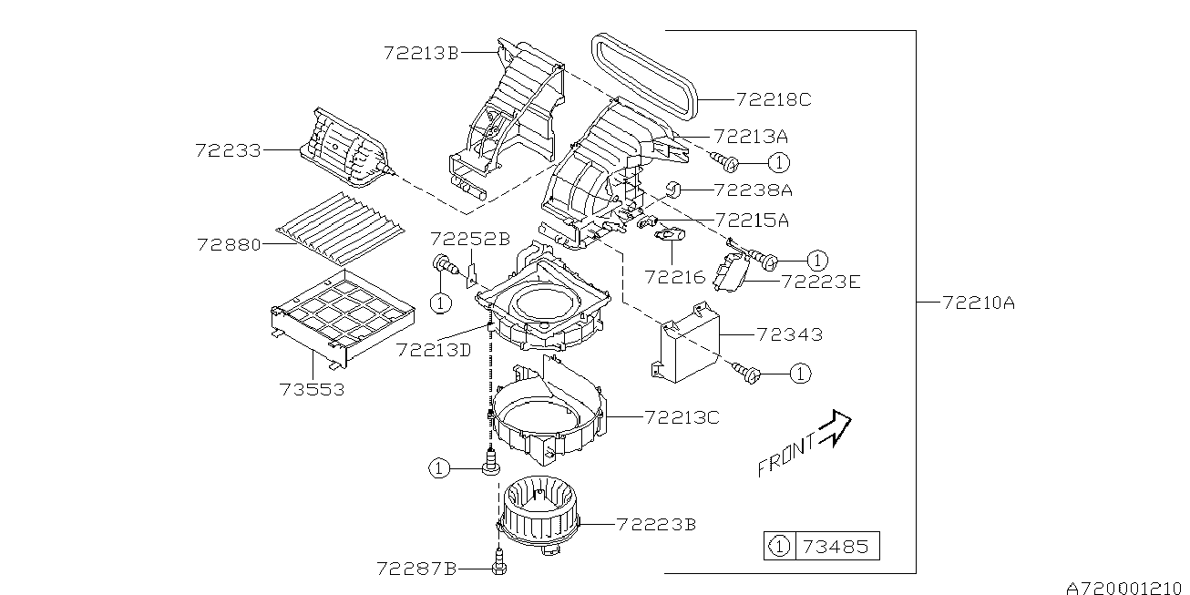 Bedford 72880XA00A - Filtr, vzduch v interiéru parts5.com