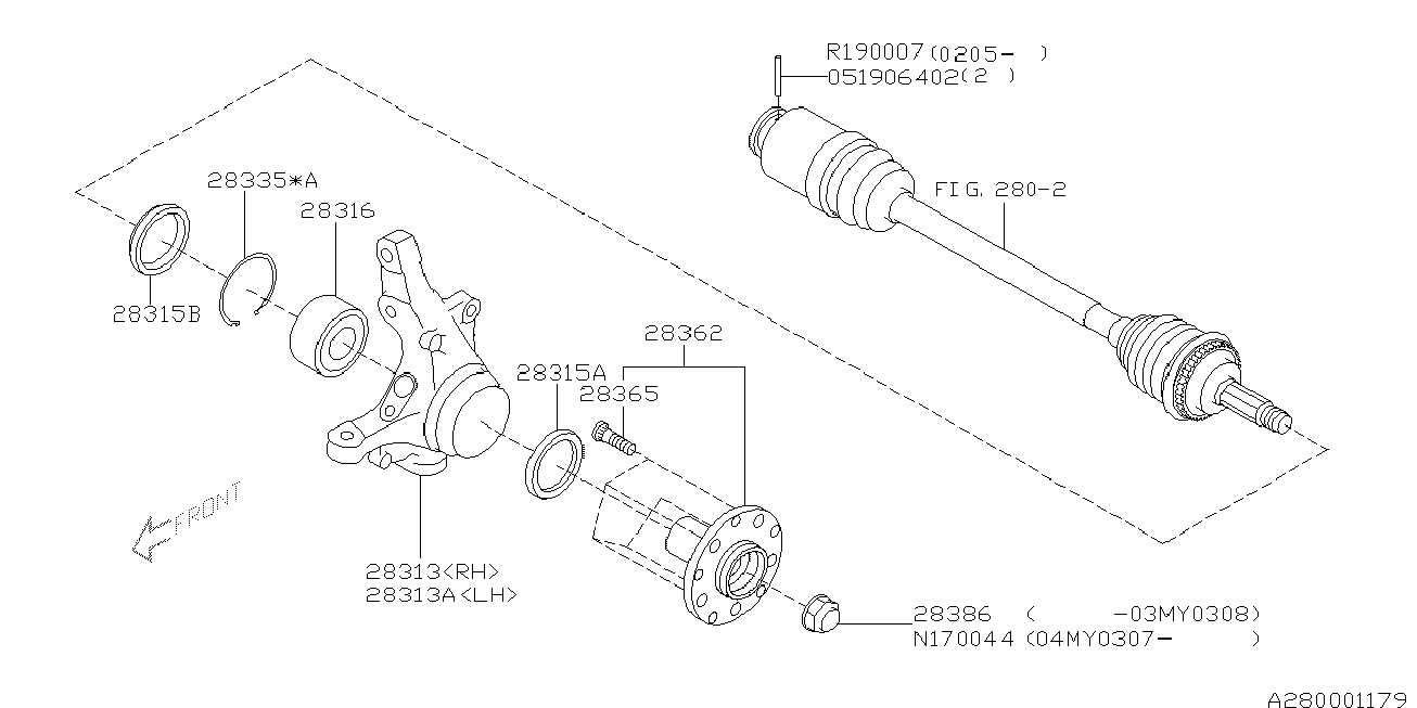 TOYOTA 28016-AA011 - Sada ložisek kol parts5.com