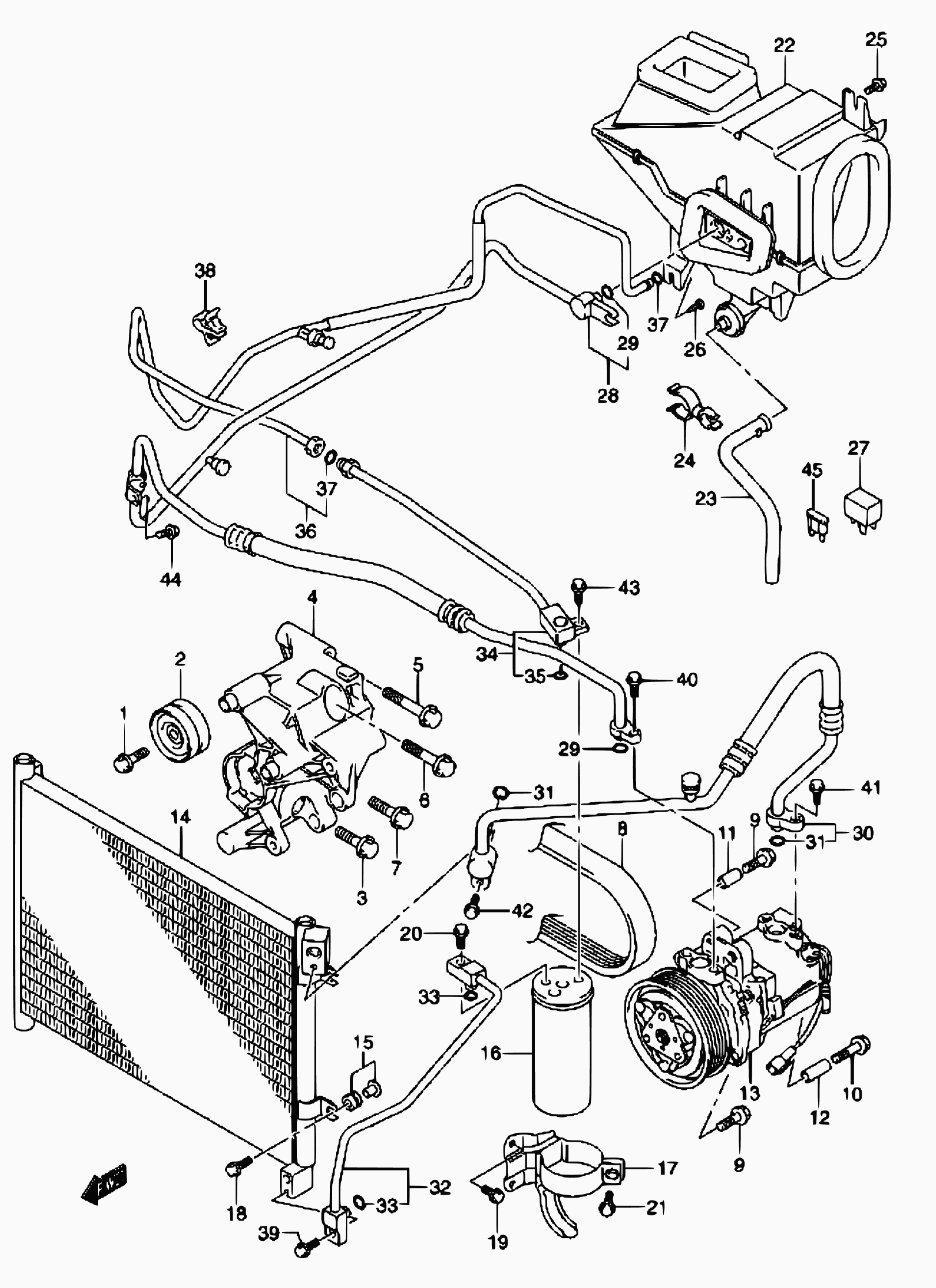 Subaru 95330-77G00 - Sušárna, klimatizace parts5.com