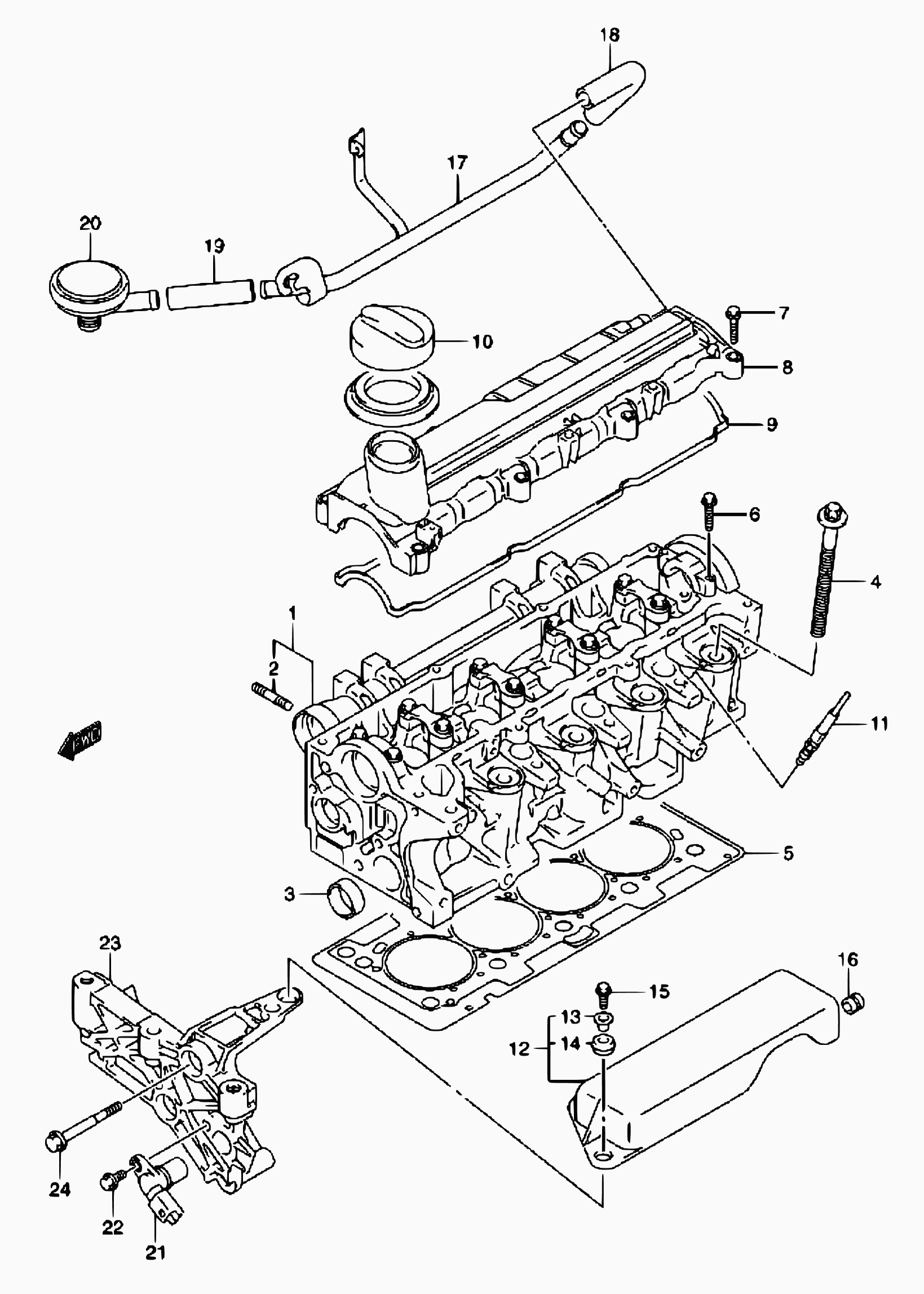 Suzuki 33220-84A00 - Датчик импульсов, коленвал parts5.com