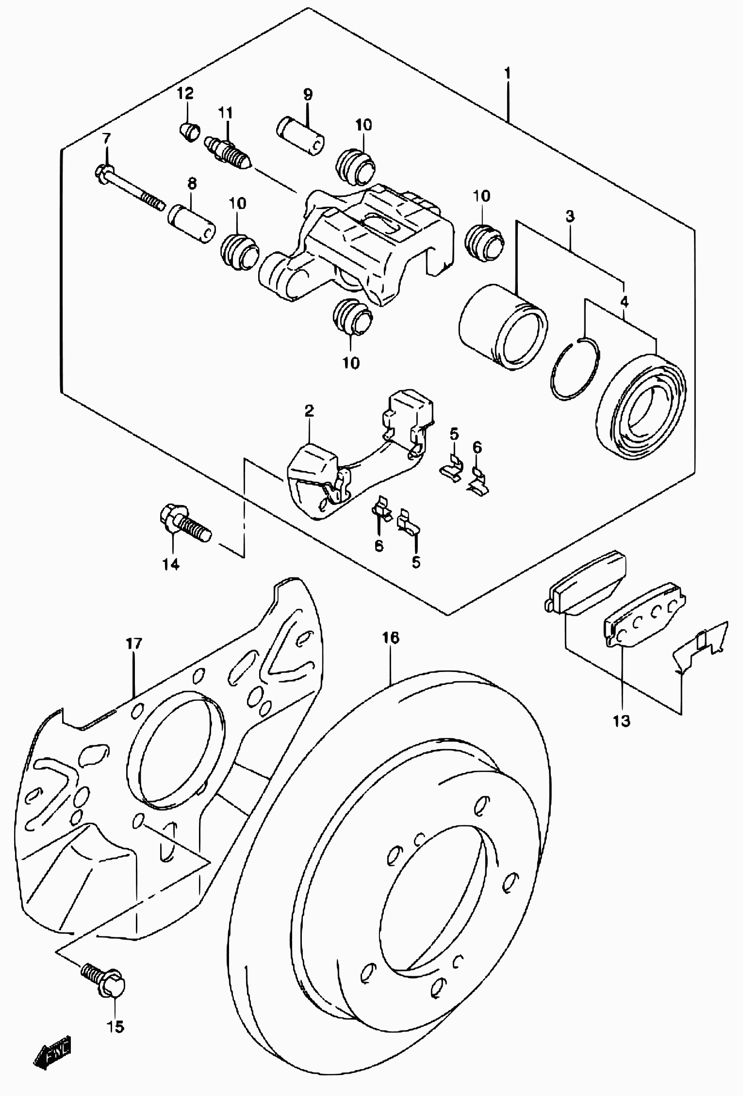 Suzuki 55200-81A10 - Juego de pastillas de freno parts5.com