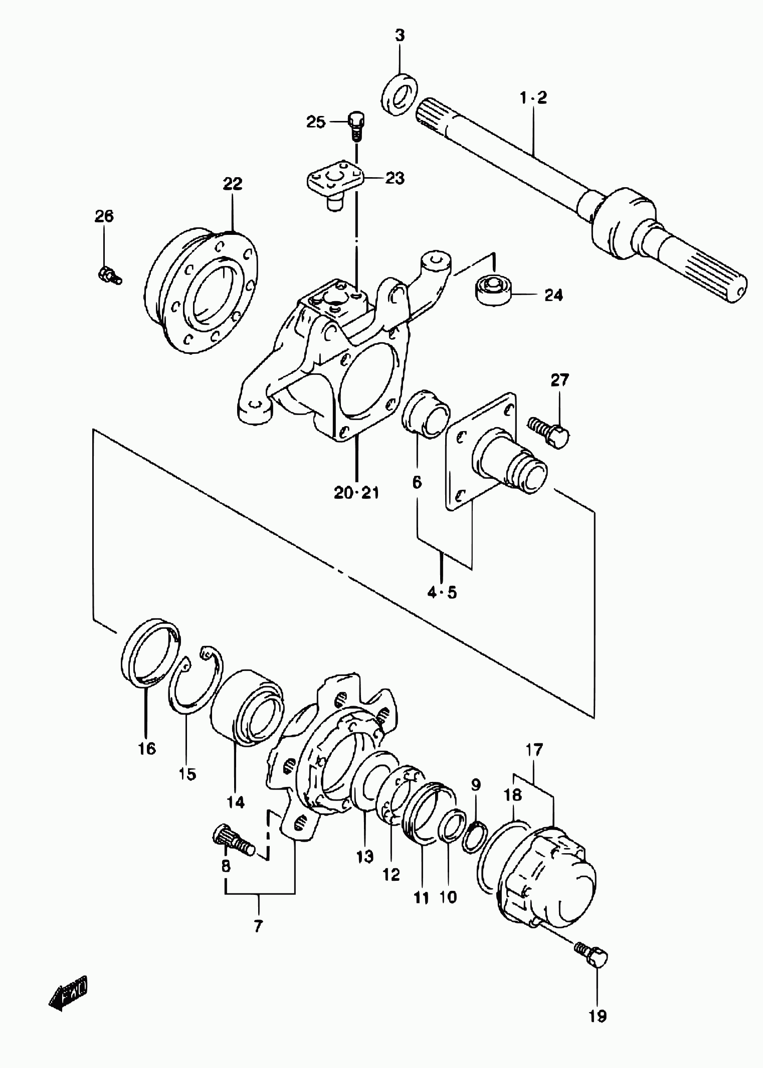 Suzuki 09119-12008 - Wheel Stud parts5.com