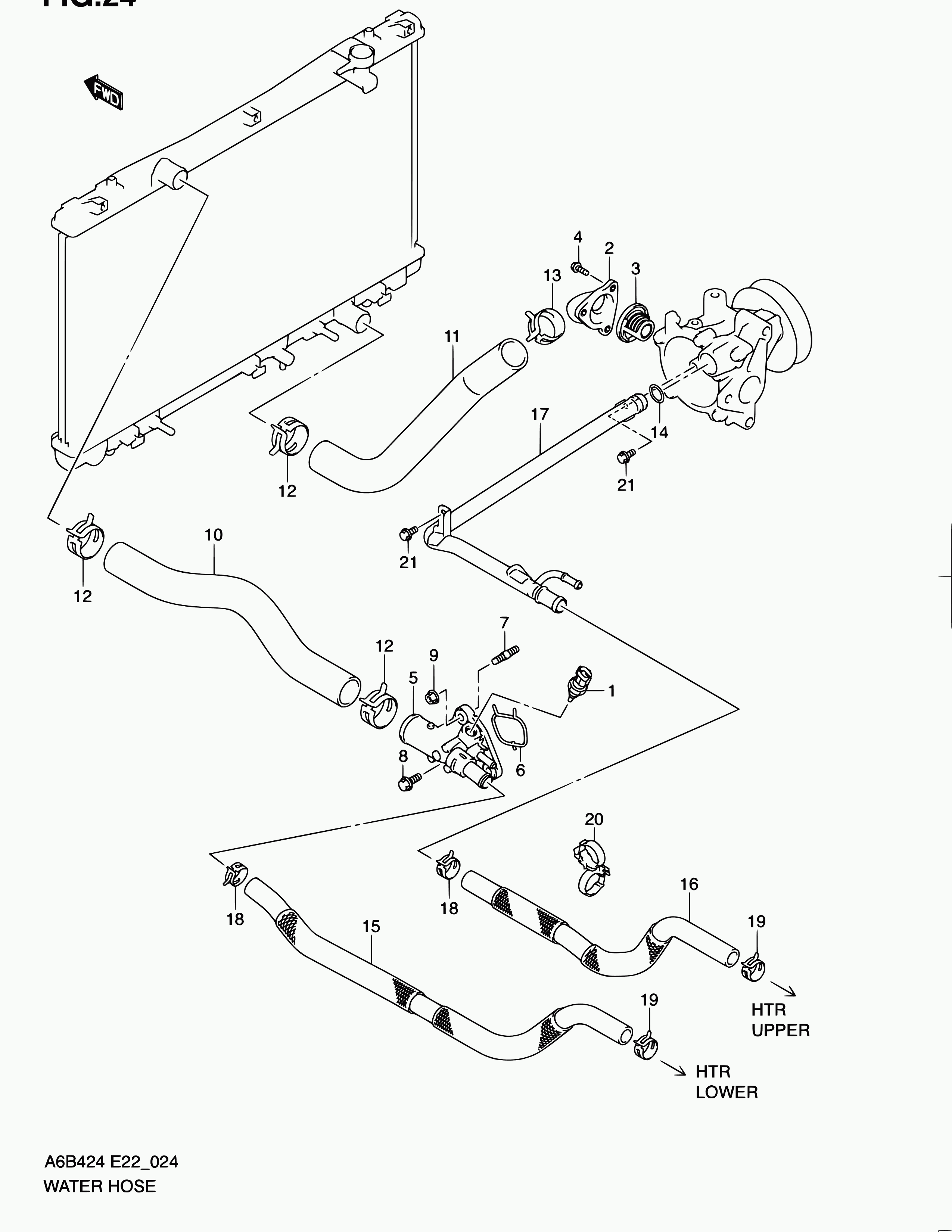 Suzuki 17670-63J00 - Thermostat, coolant parts5.com