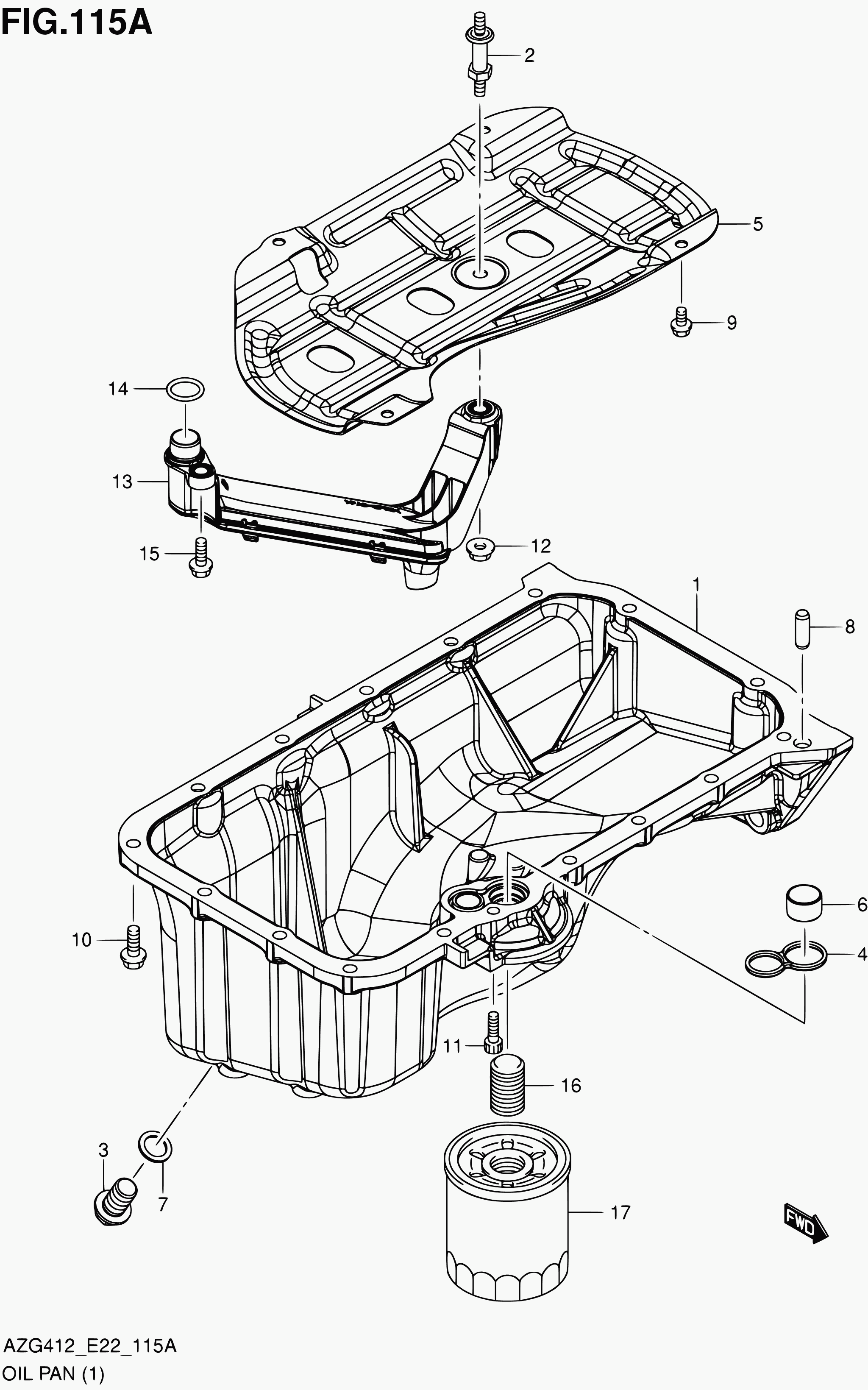 Suzuki 16510-82703 - Oljni filter parts5.com