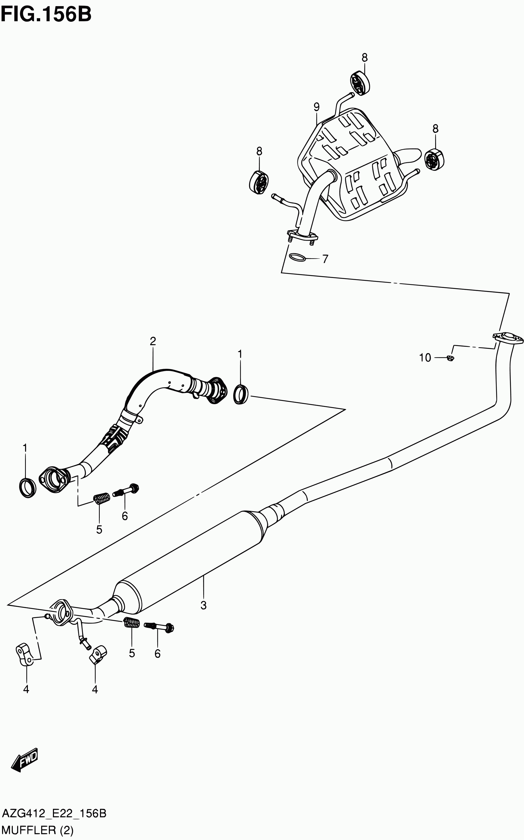 Suzuki 14492-82610 - Muelle, tubo de escape parts5.com