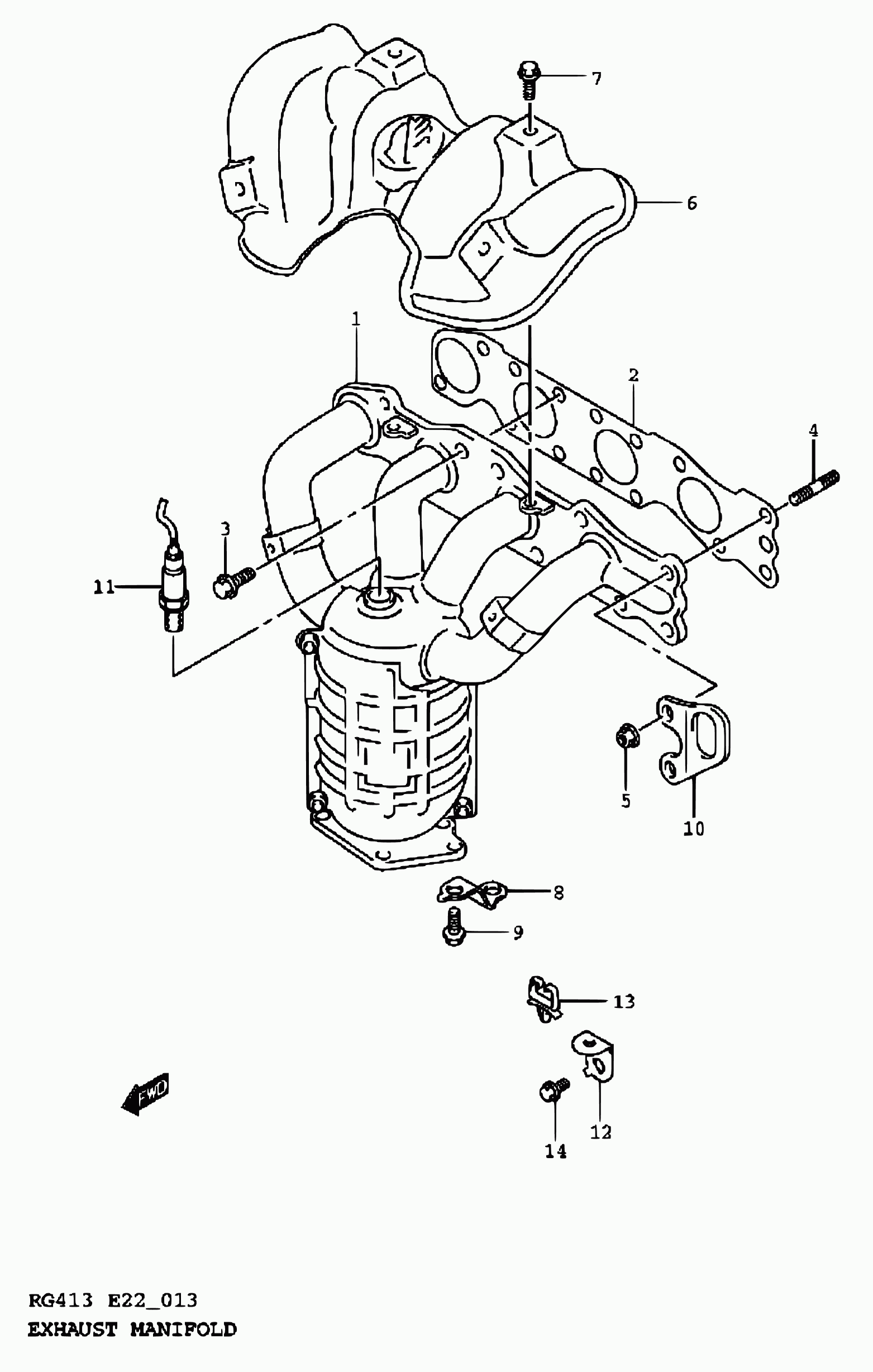 Suzuki 18213-80G00 - Ламбда-сонда parts5.com