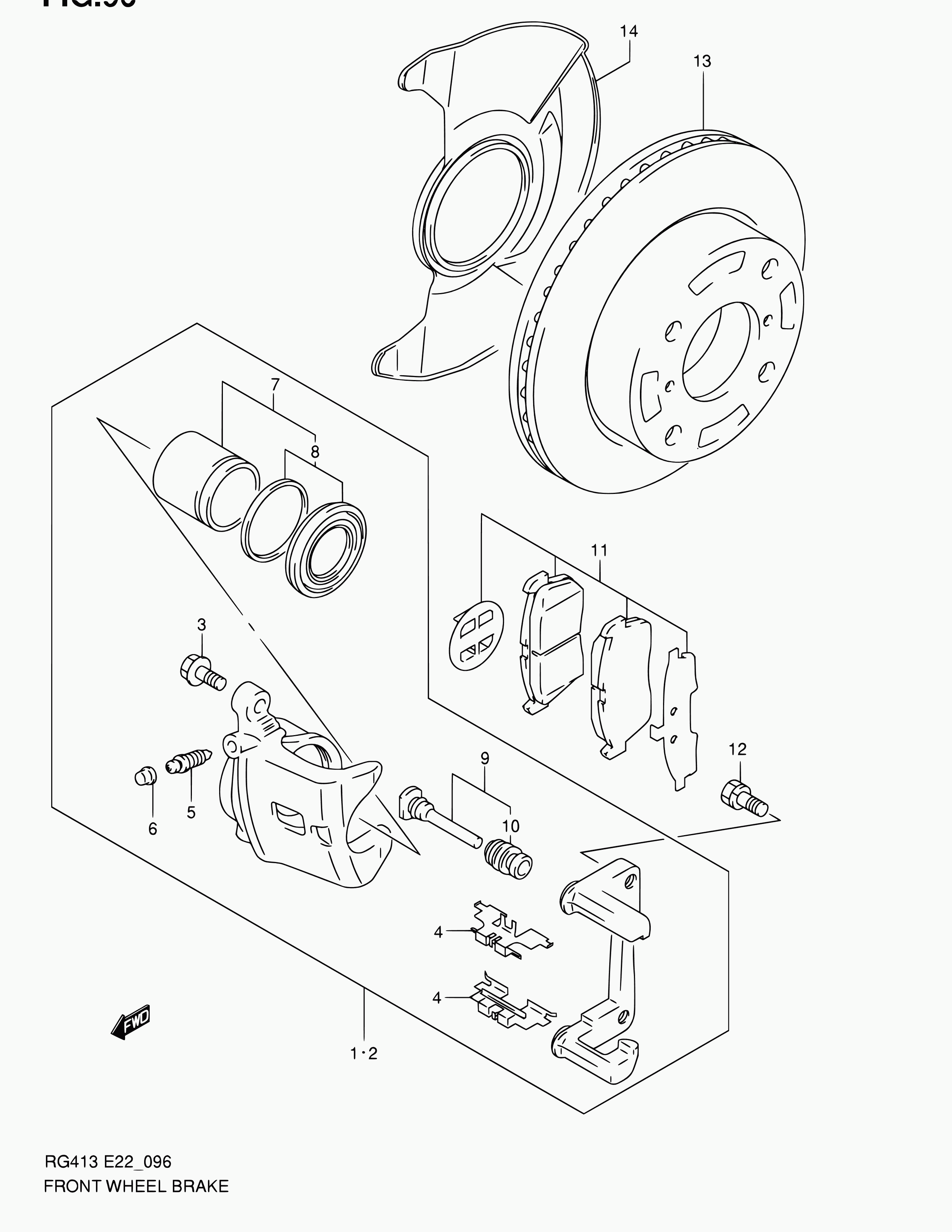 Subaru 55810-80G10 - Set placute frana,frana disc parts5.com