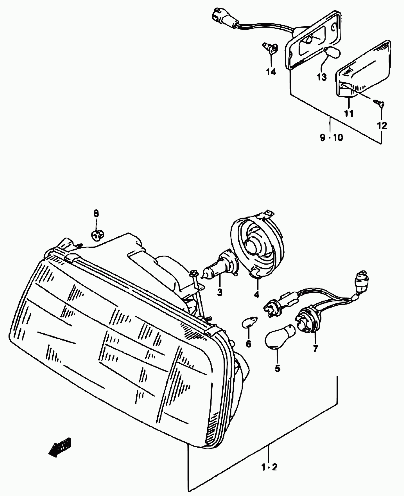 Suzuki 09471-12060 - Glühlampe, Nebelscheinwerfer parts5.com