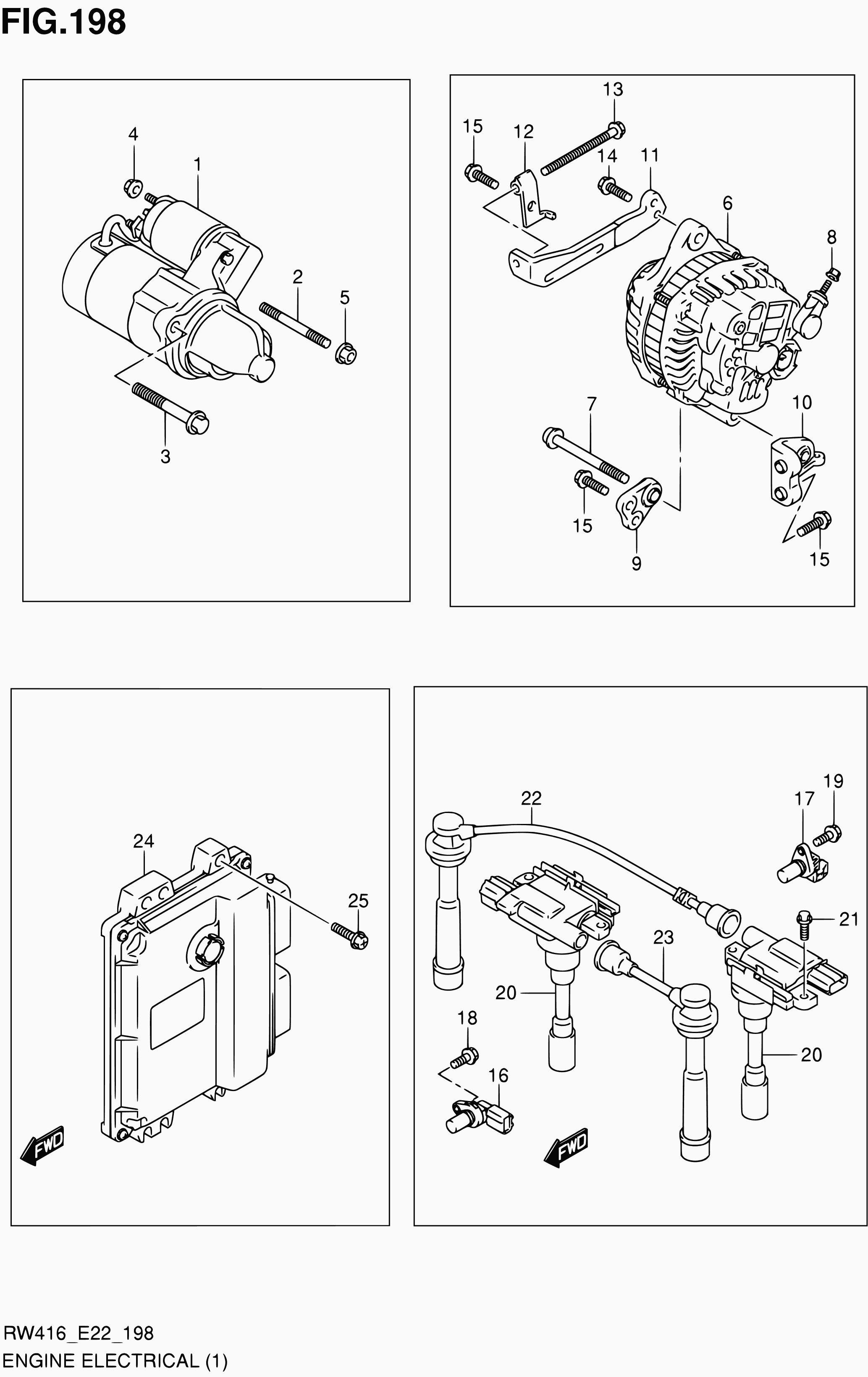 Bedford 33740-86G00 - Set cablaj aprinder parts5.com