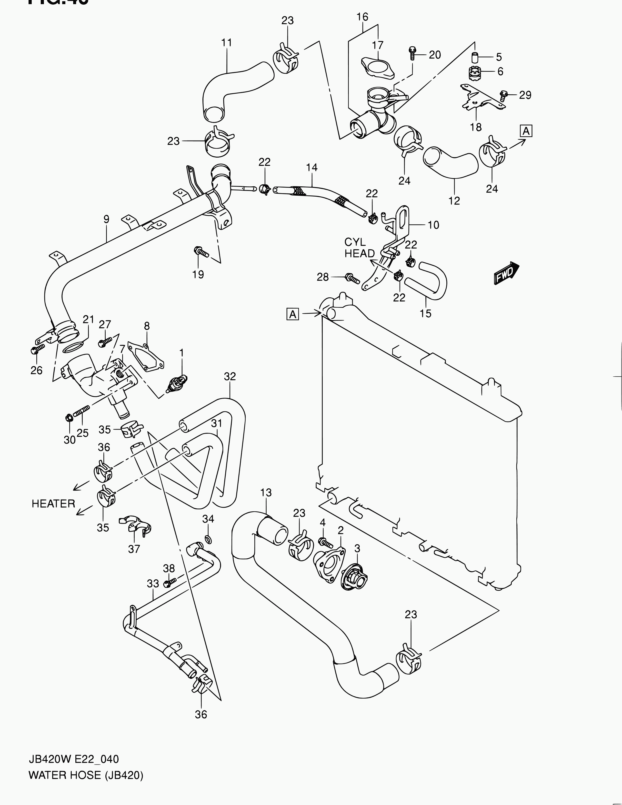 Suzuki 13650-73H00 - Tunnistin, jäähdytysnesteen lämpötila parts5.com