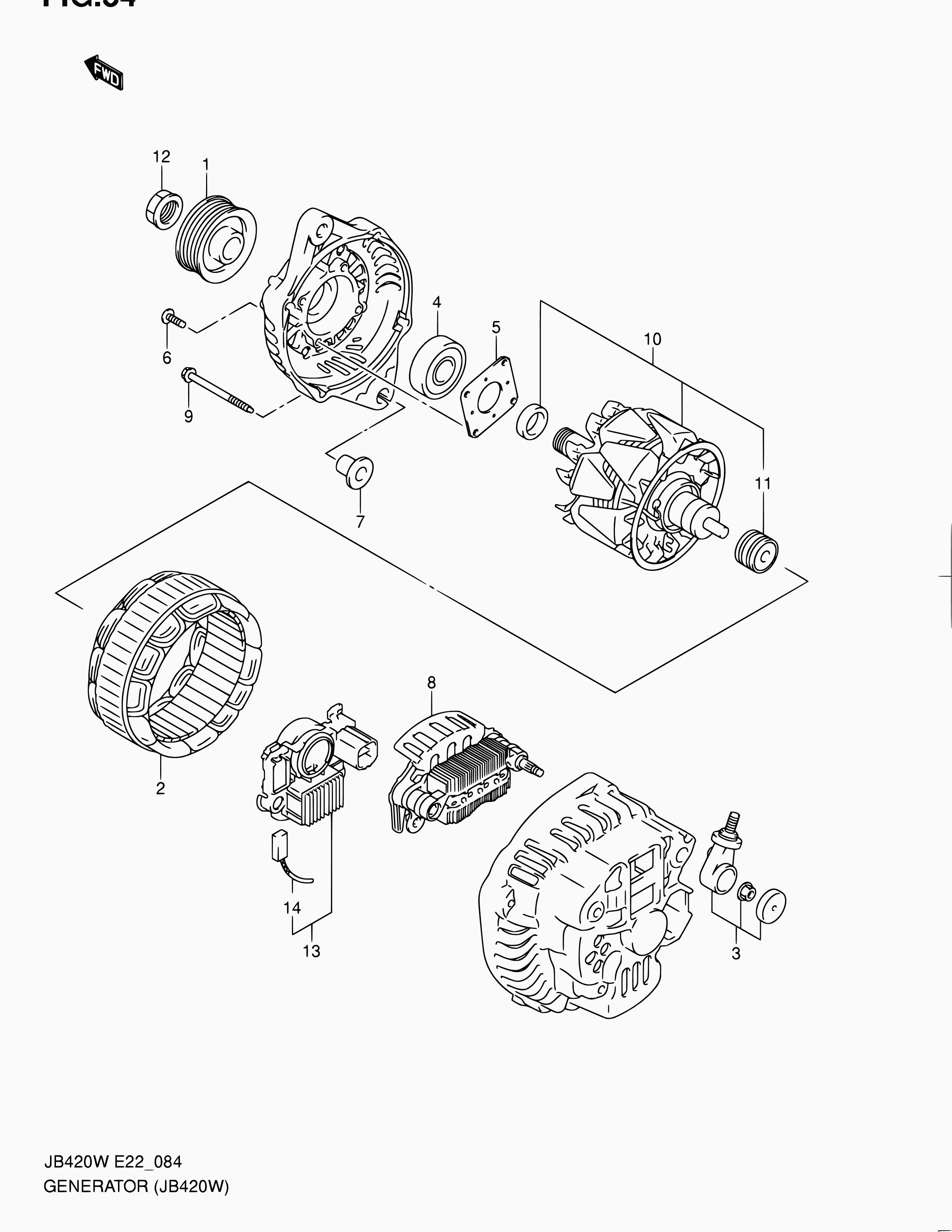 Suzuki 31631-60F30 - Perie, generator parts5.com