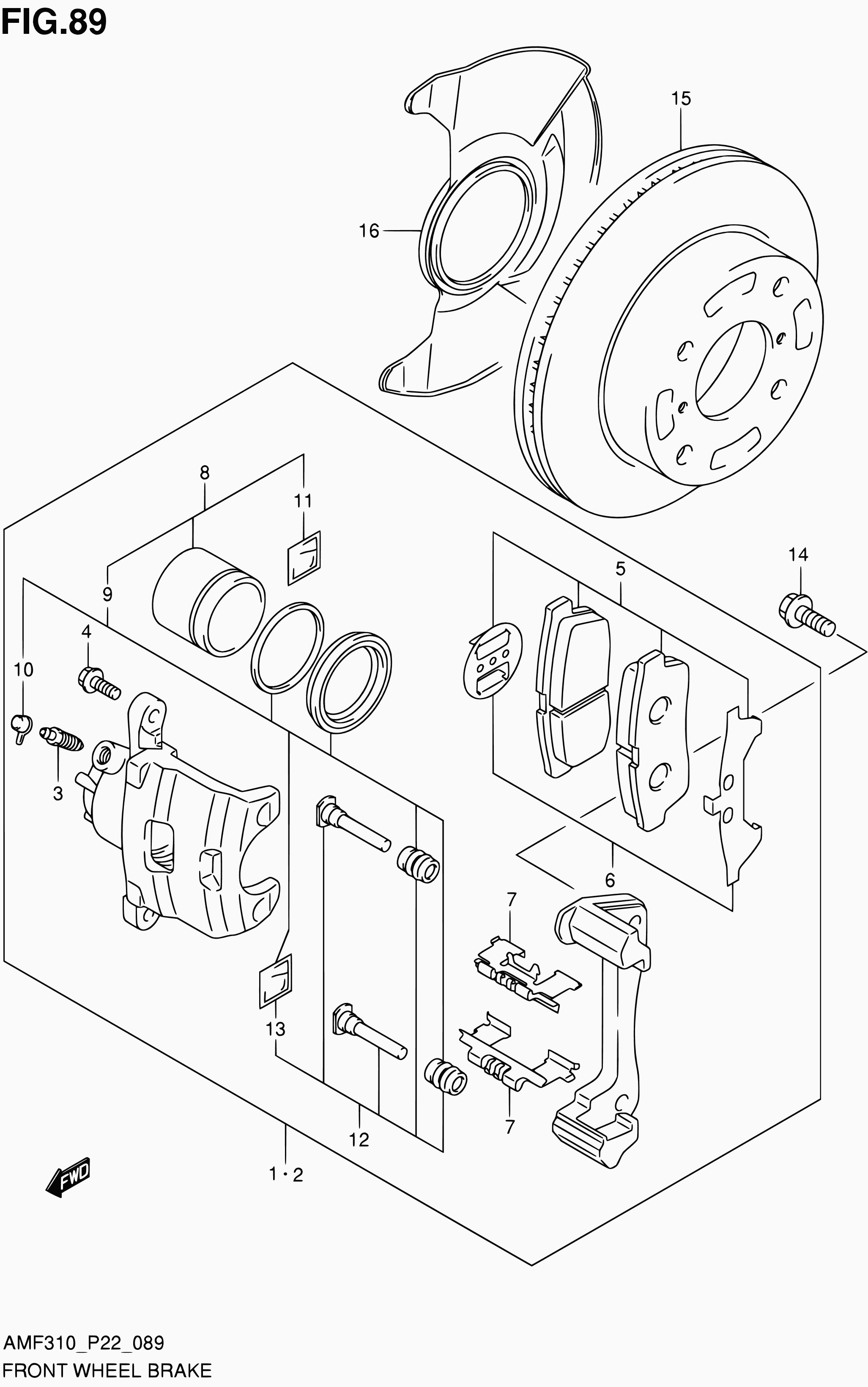 Bedford 55810M68K00 - Set placute frana,frana disc parts5.com