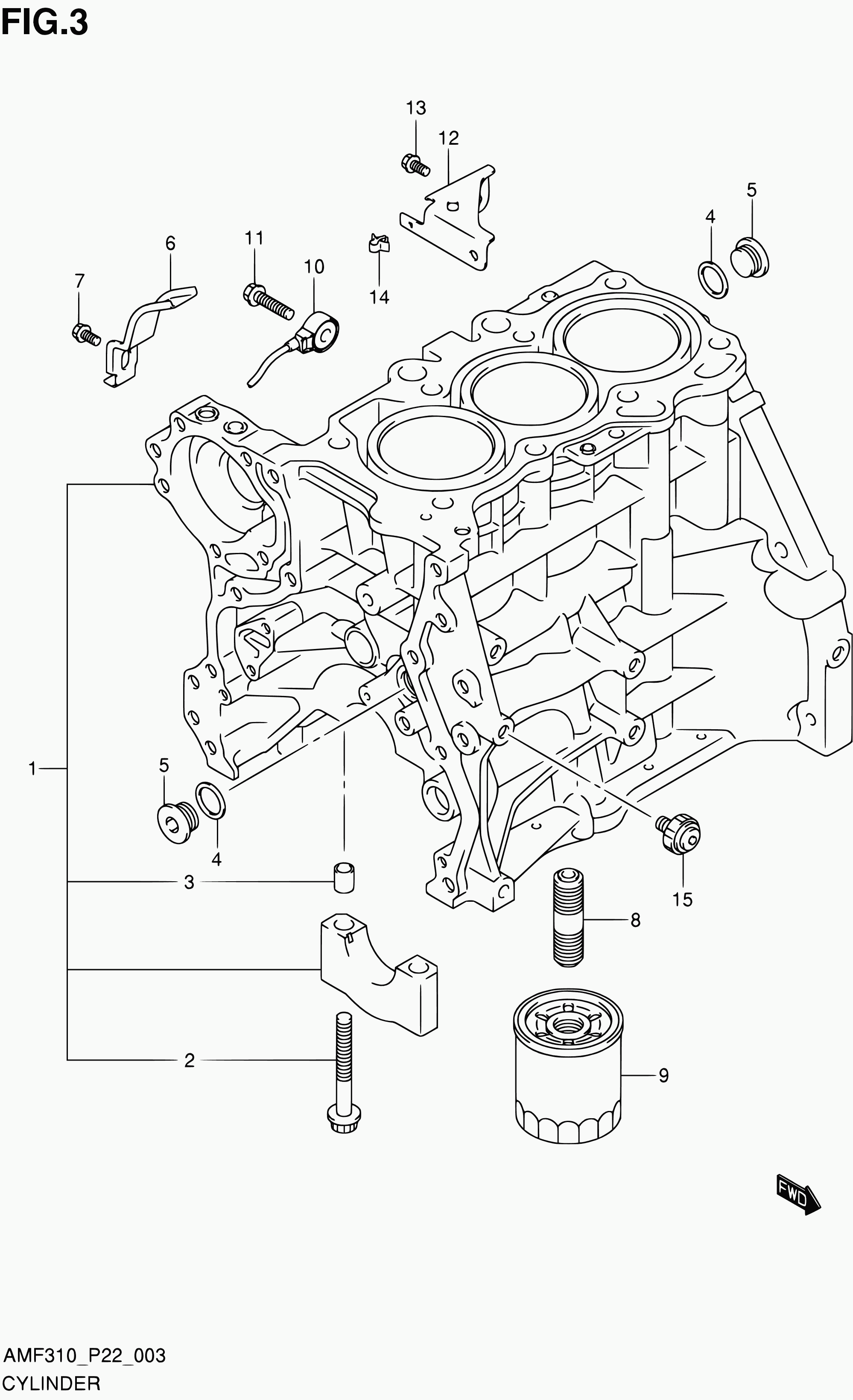 Maruti 16510M68K00 - Oljni filter parts5.com