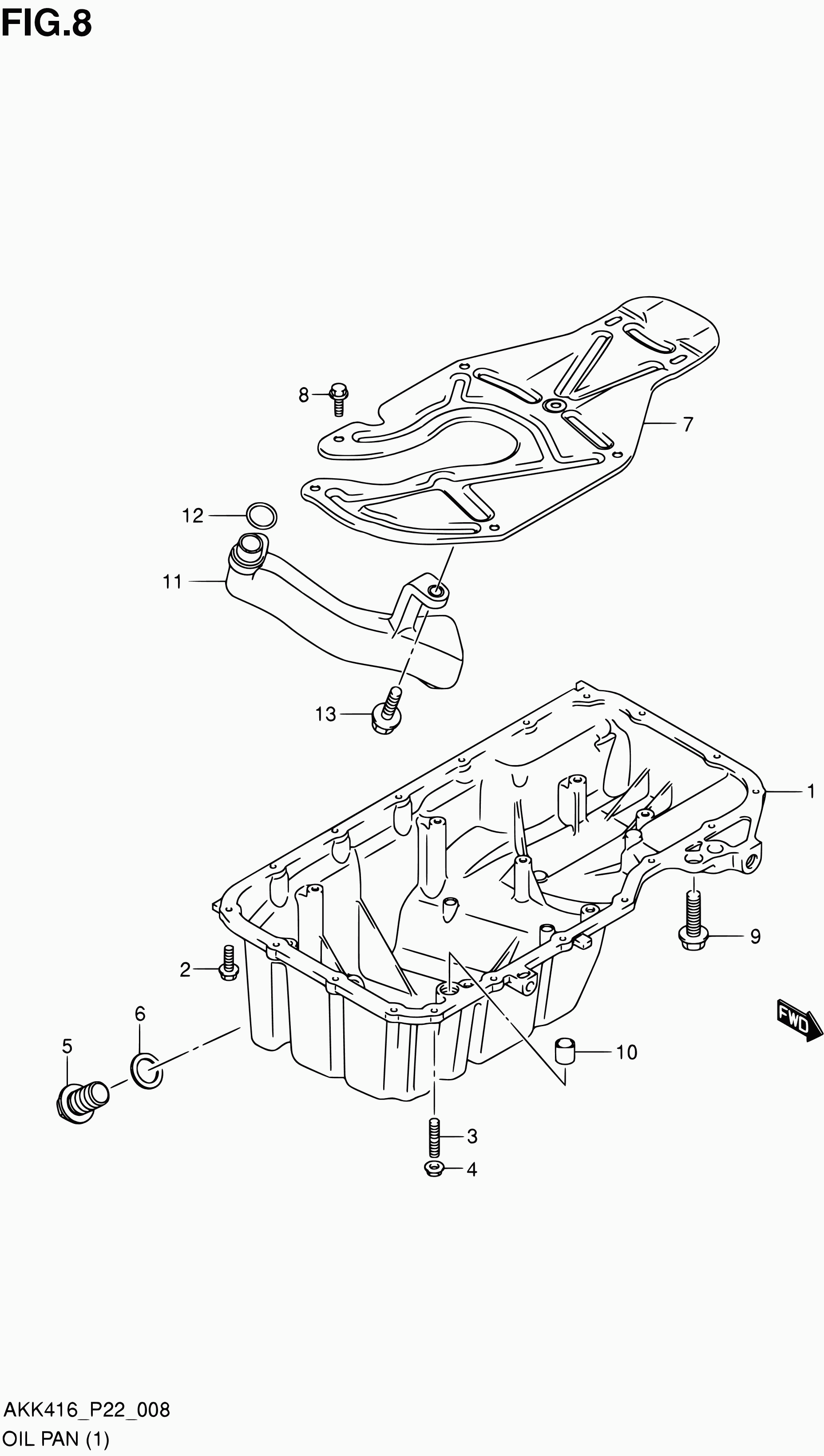 Suzuki 11518-63J20 - Surub de golire,baia de ulei parts5.com