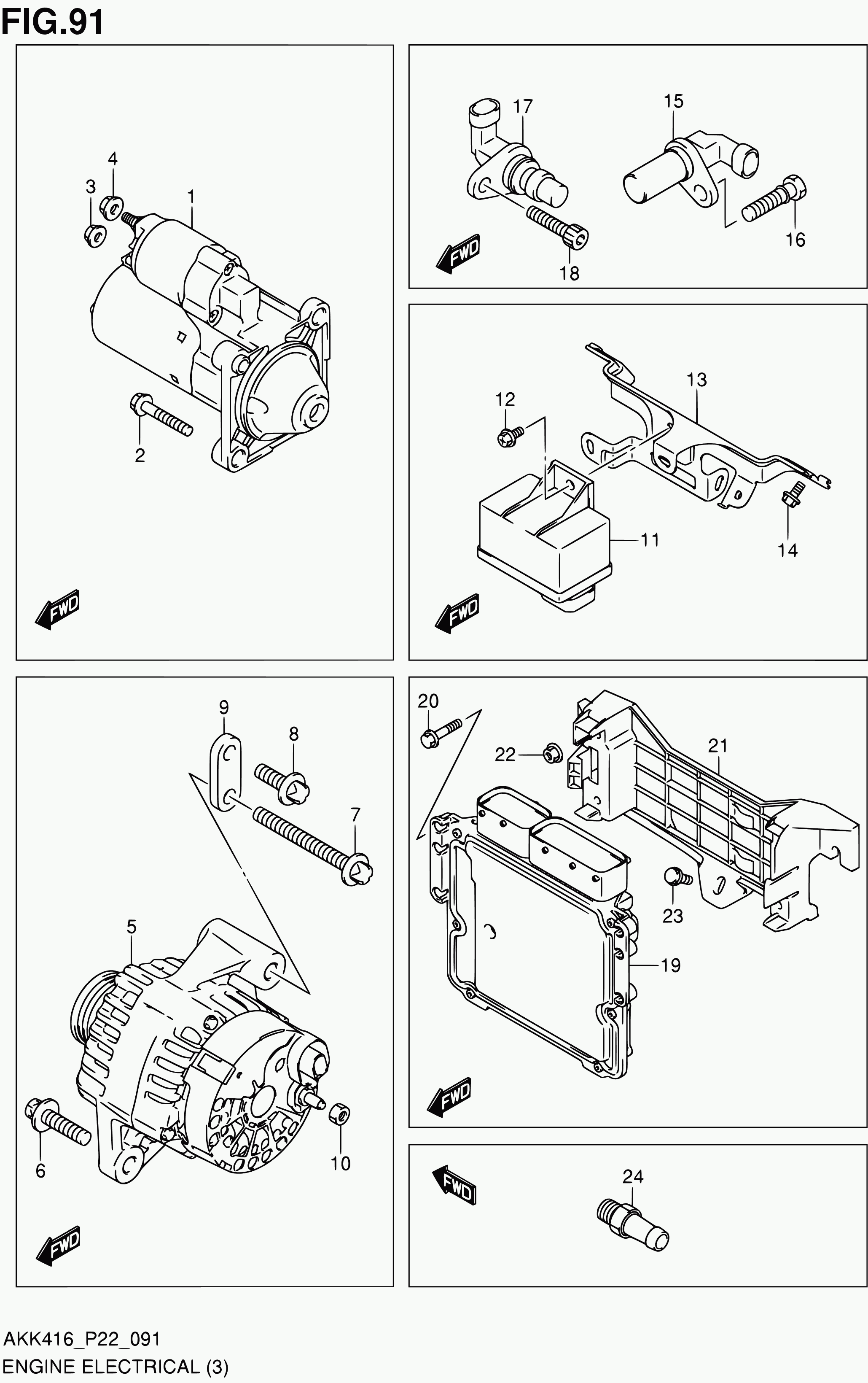 Suzuki 16582-79J50 - Tunnistin, öljynpaine parts5.com