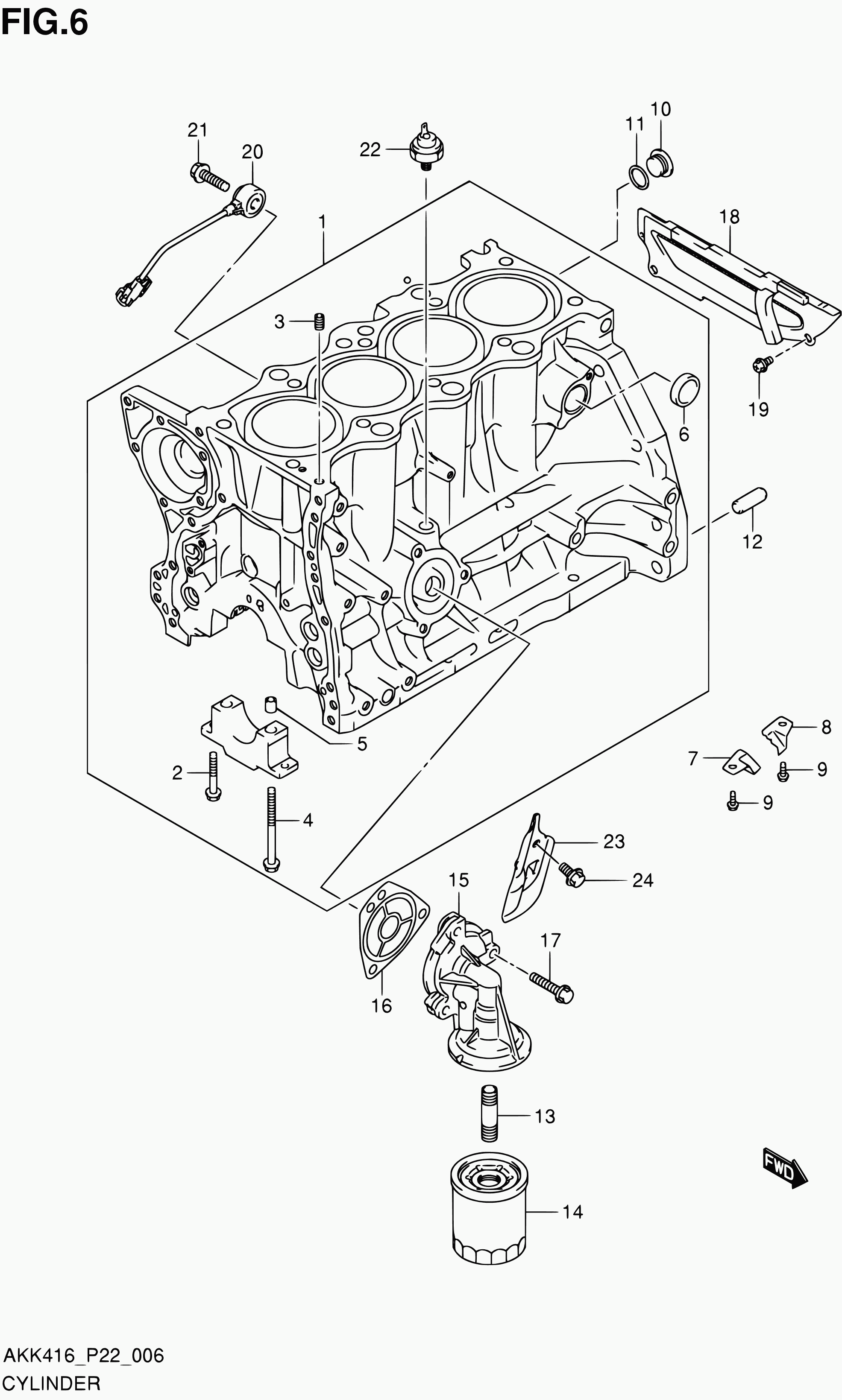 Suzuki 16510-61A31 - Oil Filter parts5.com