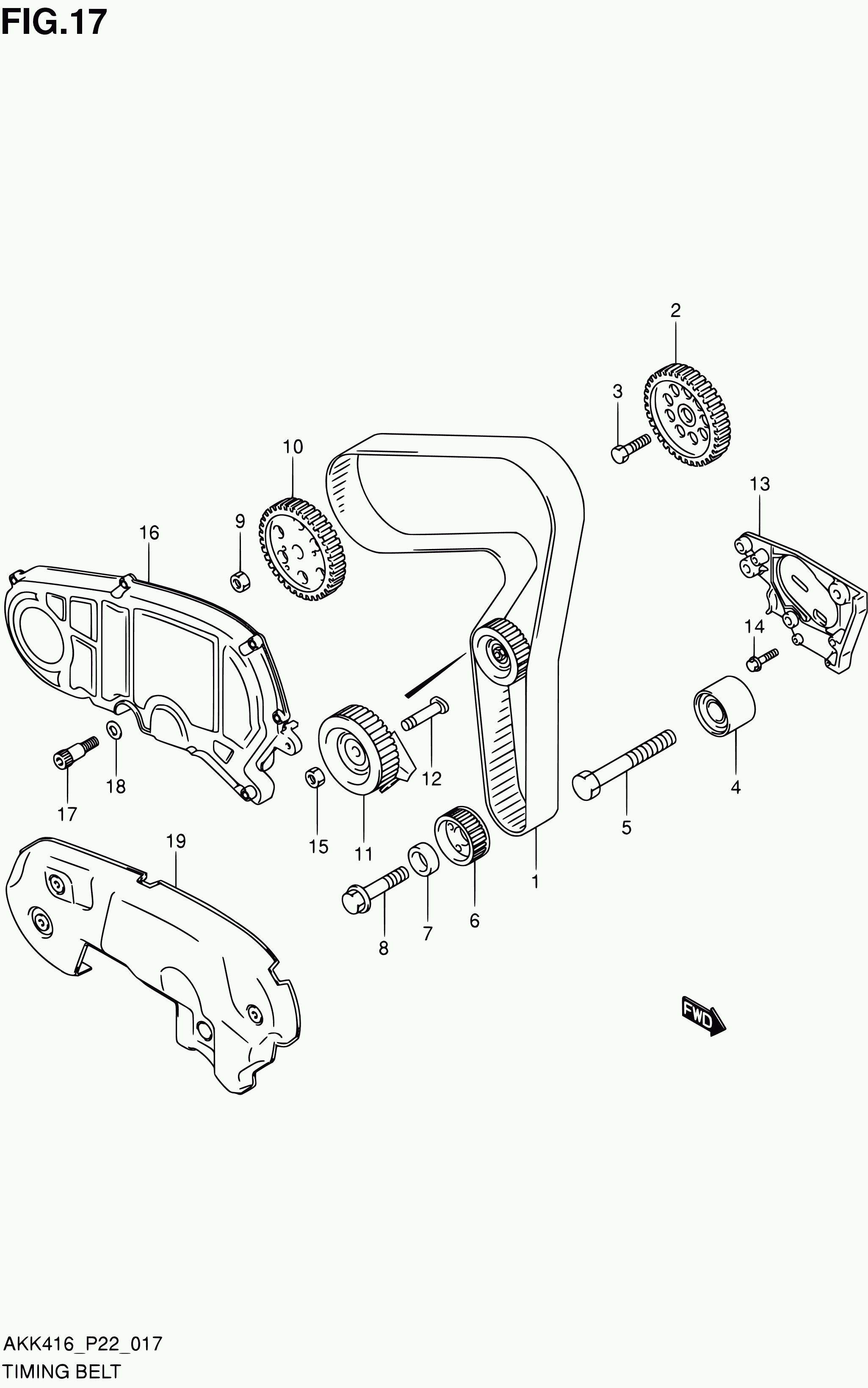 Suzuki 12781-79J51 - Usmeravajući / vodeći točkić, zupčasti kaiš parts5.com