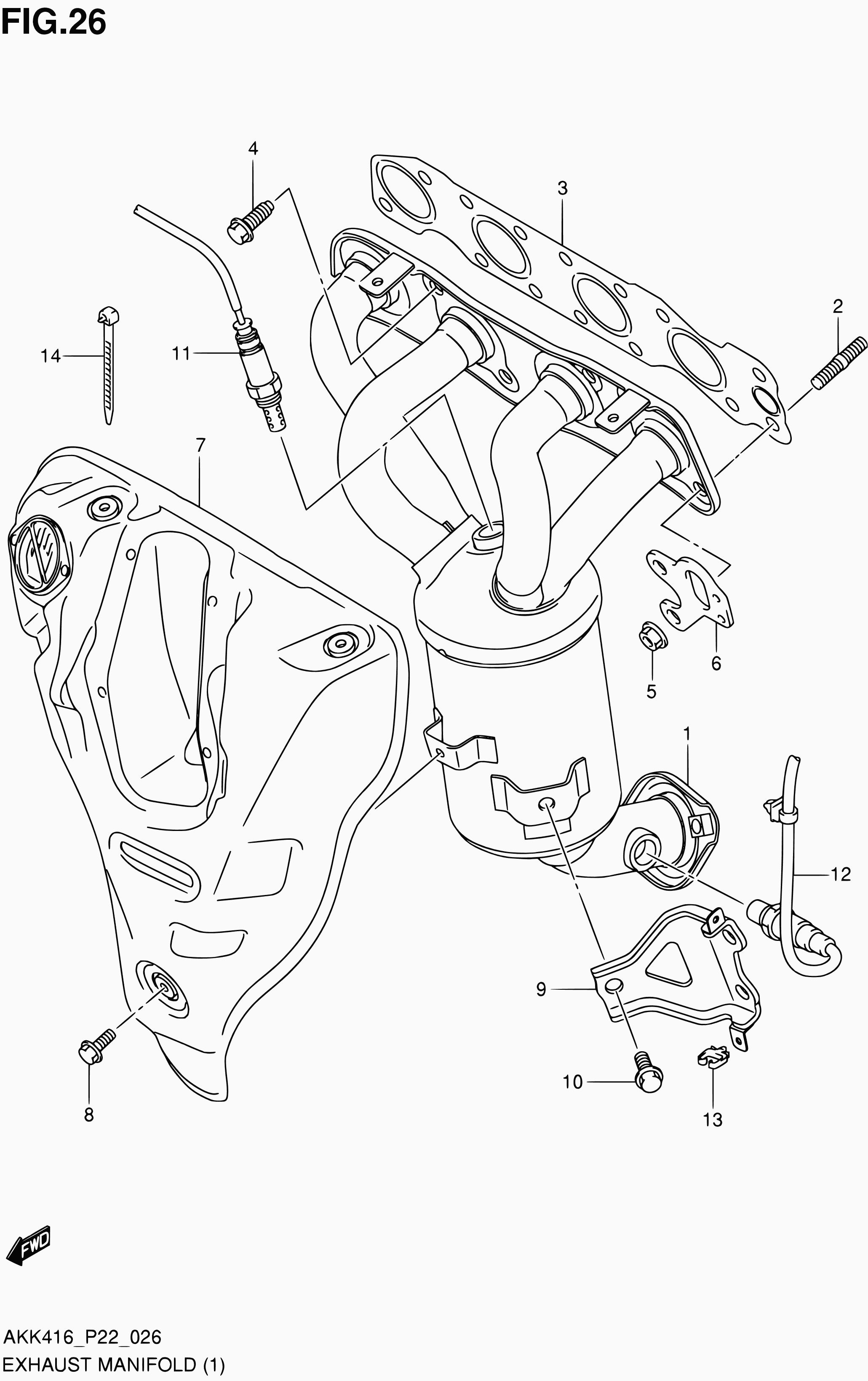 Suzuki 18213 54LB0 - Lambdaszonda parts5.com