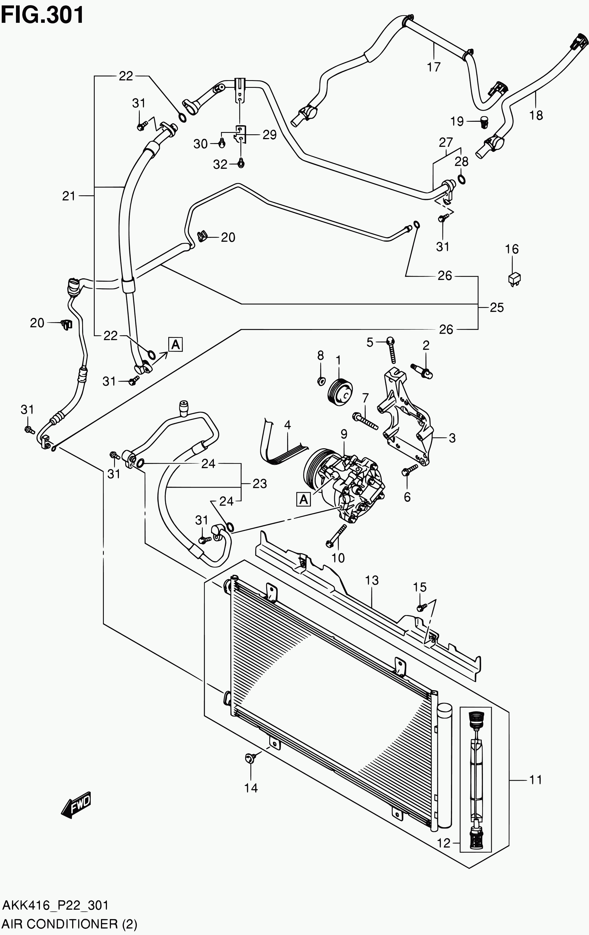 Suzuki 95141-61M00 - Klinasti rebrasti kaiš parts5.com