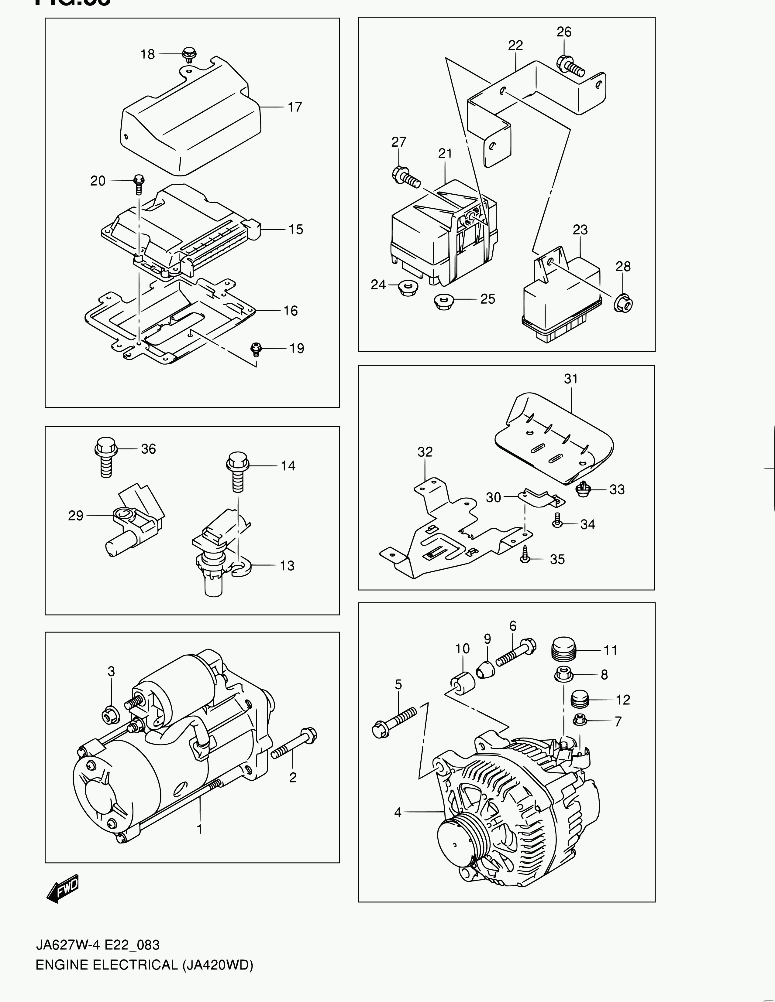 Suzuki 33220-67G10 - Sensor, camshaft position parts5.com