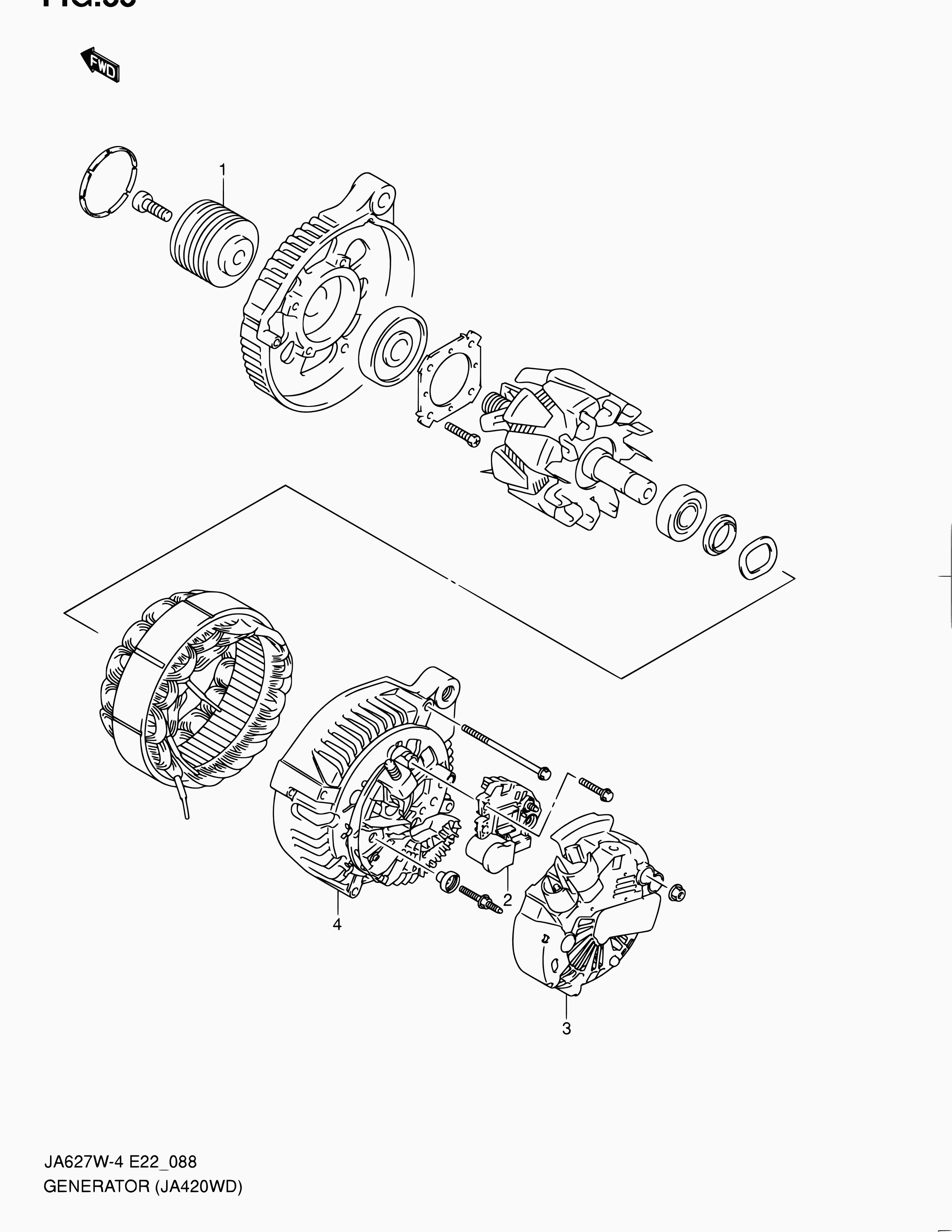 Suzuki 31400-68D02 - Alternator parts5.com