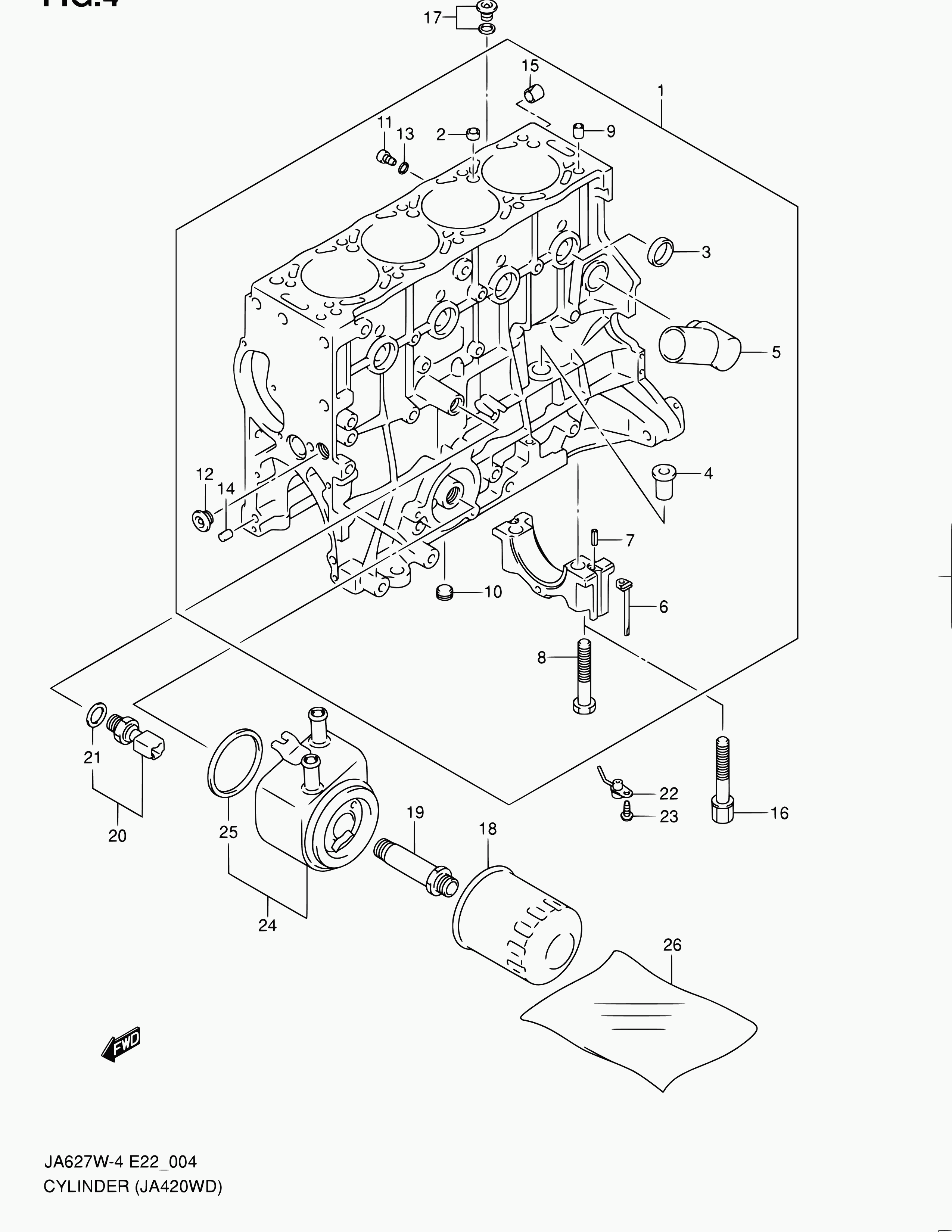 Suzuki 16582-67G00 - Sender Unit, oil pressure parts5.com