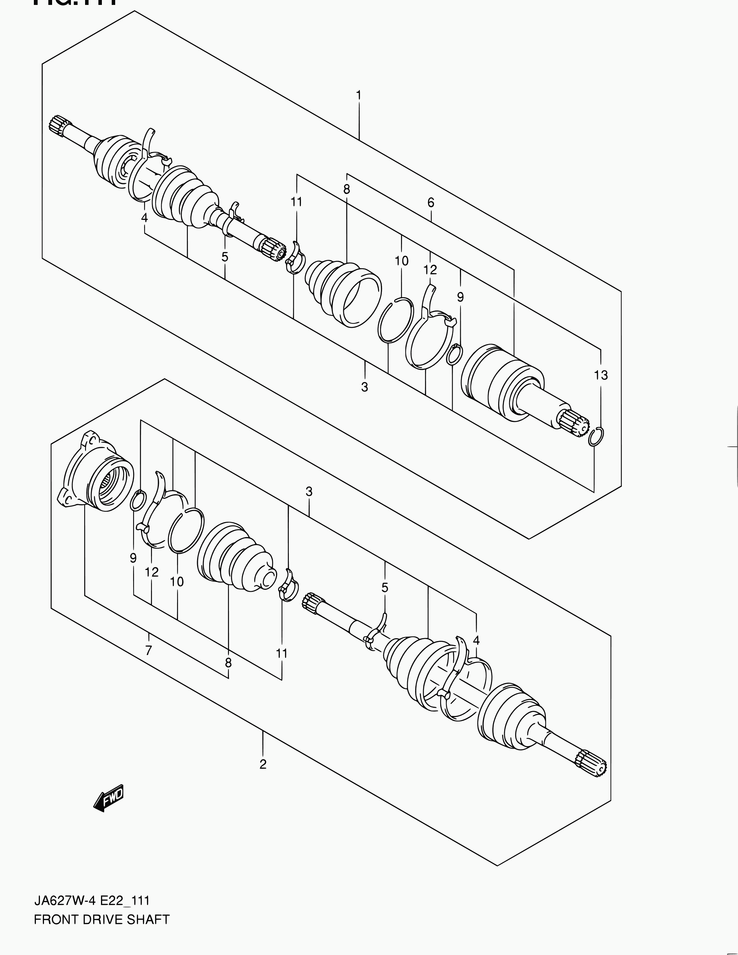 Suzuki 44119-54J00 - Manžetna, pogonsko vratilo parts5.com