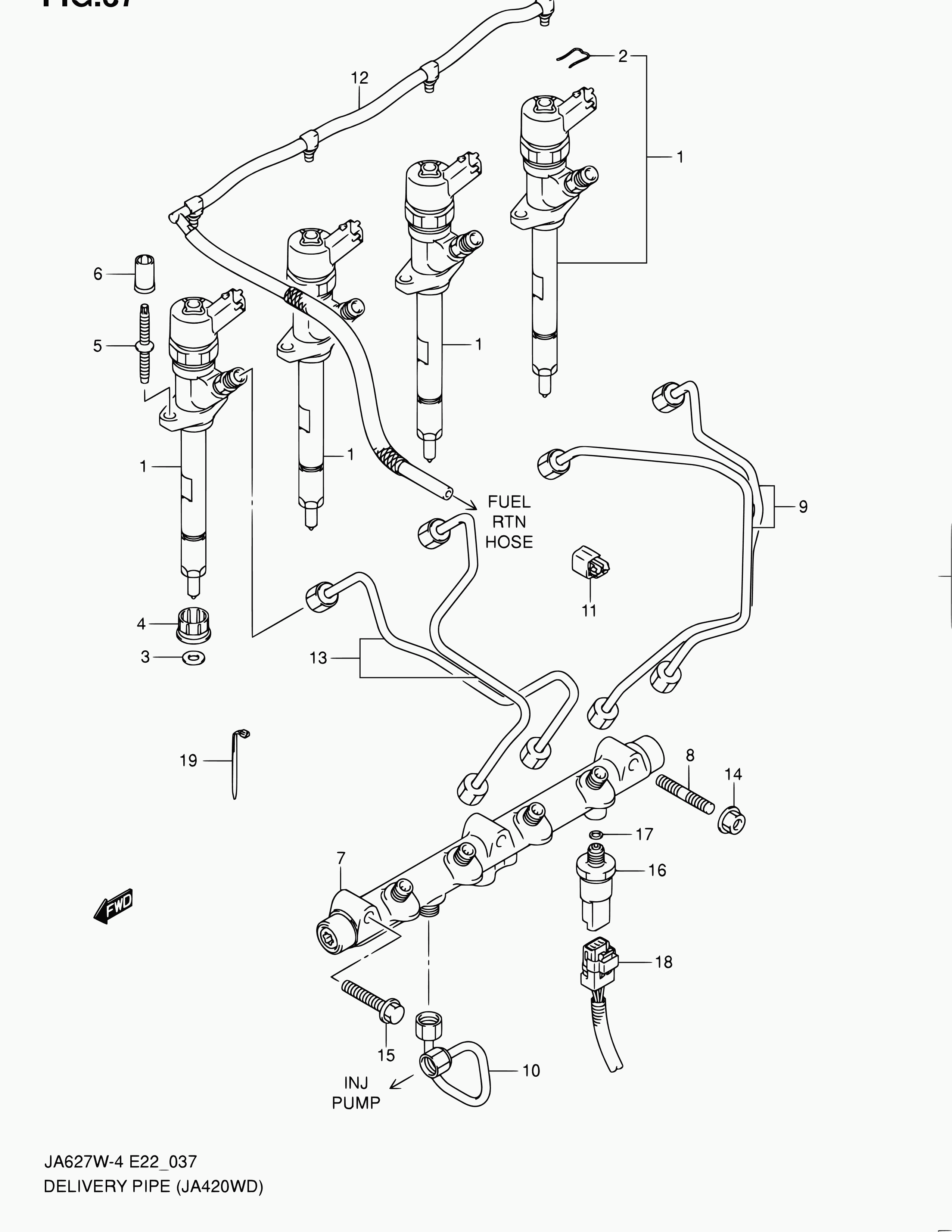 NISSAN 15313-67G00 - Прокладка, корпус форсунки parts5.com