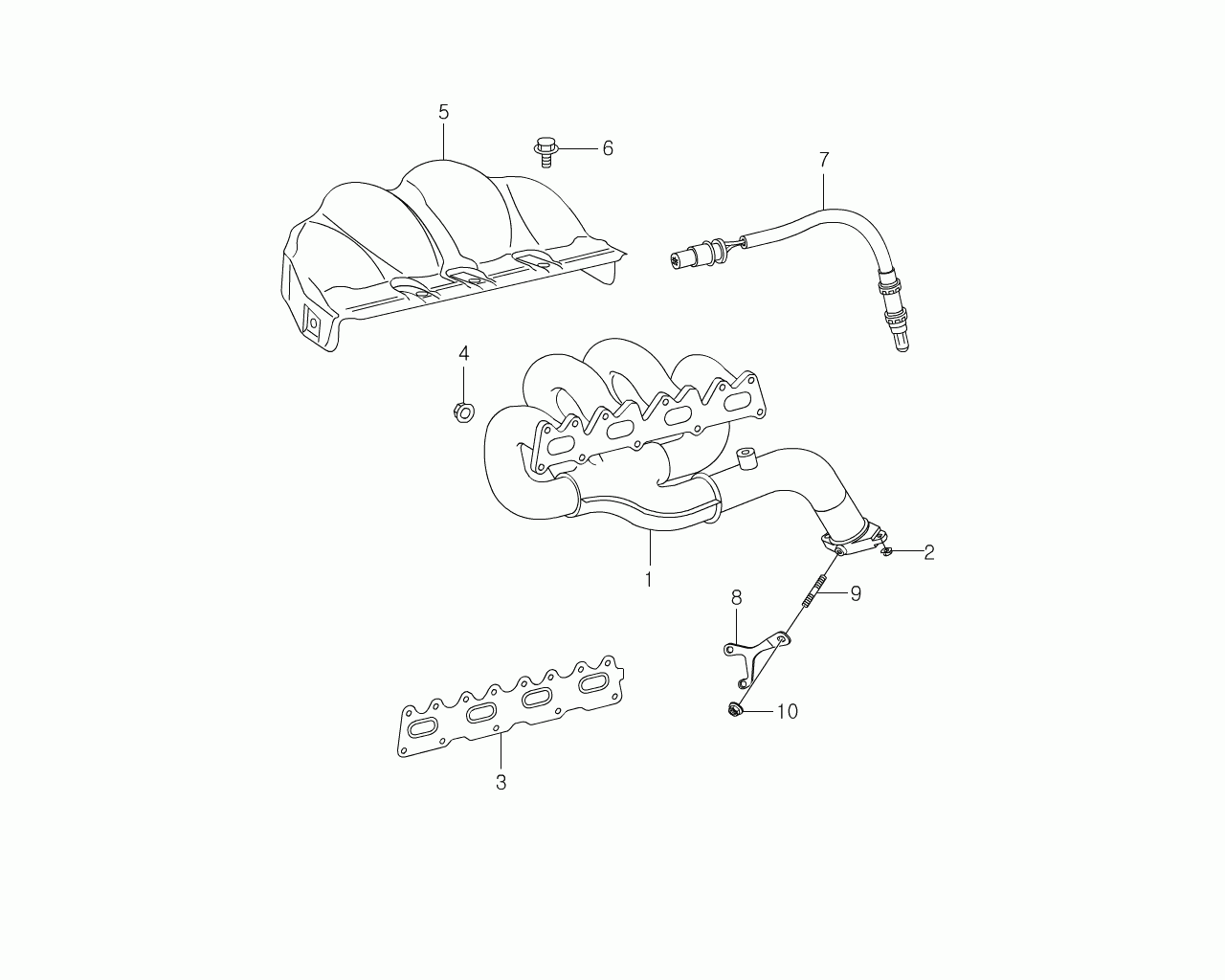 DAEWOO 1611423080 - Junta, colector de escape parts5.com