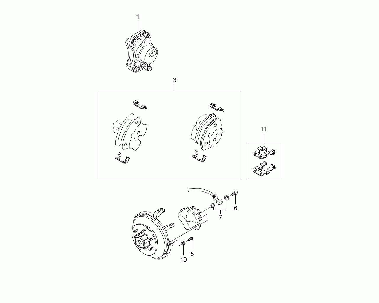 DAEWOO 4813005012 - Brake Pad Set, disc brake parts5.com