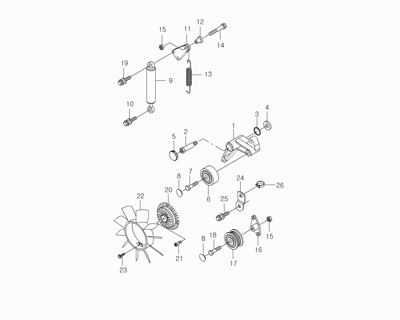 Chevrolet 6612003070 - Rola ghidare / conducere, curea transmisie parts5.com