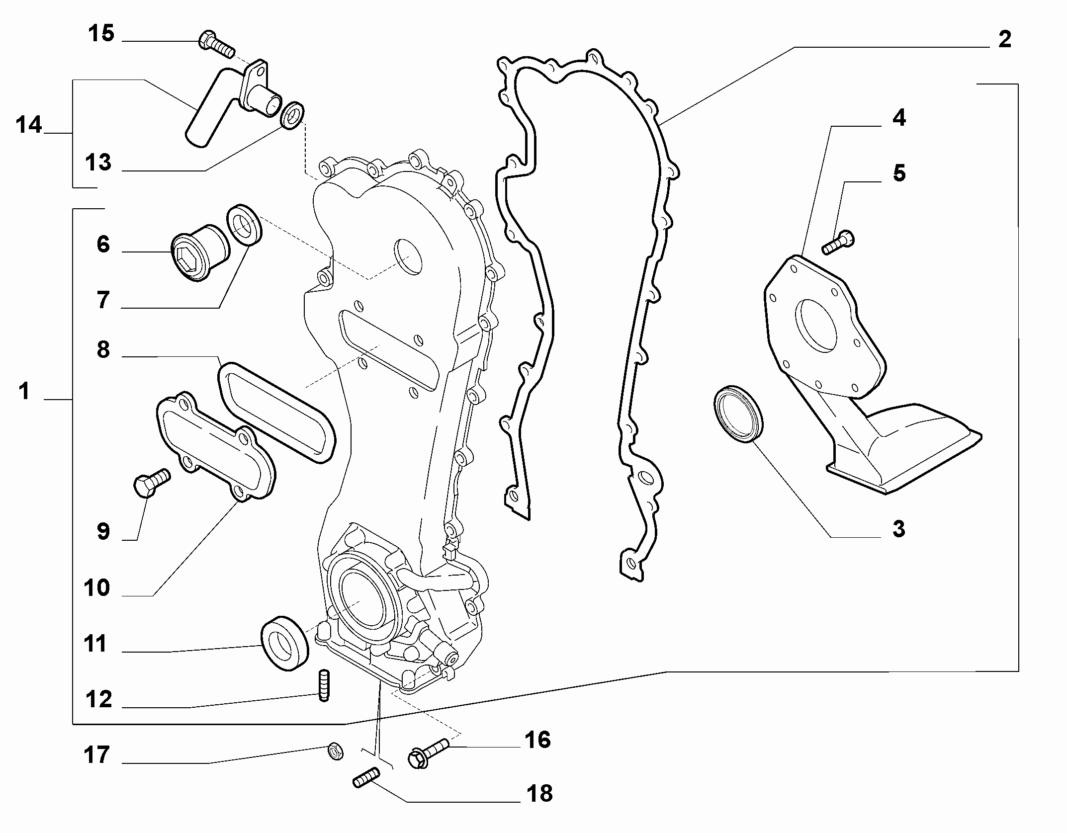 FIAT 55186757 - Tömítőgyűrű, főtengely parts5.com