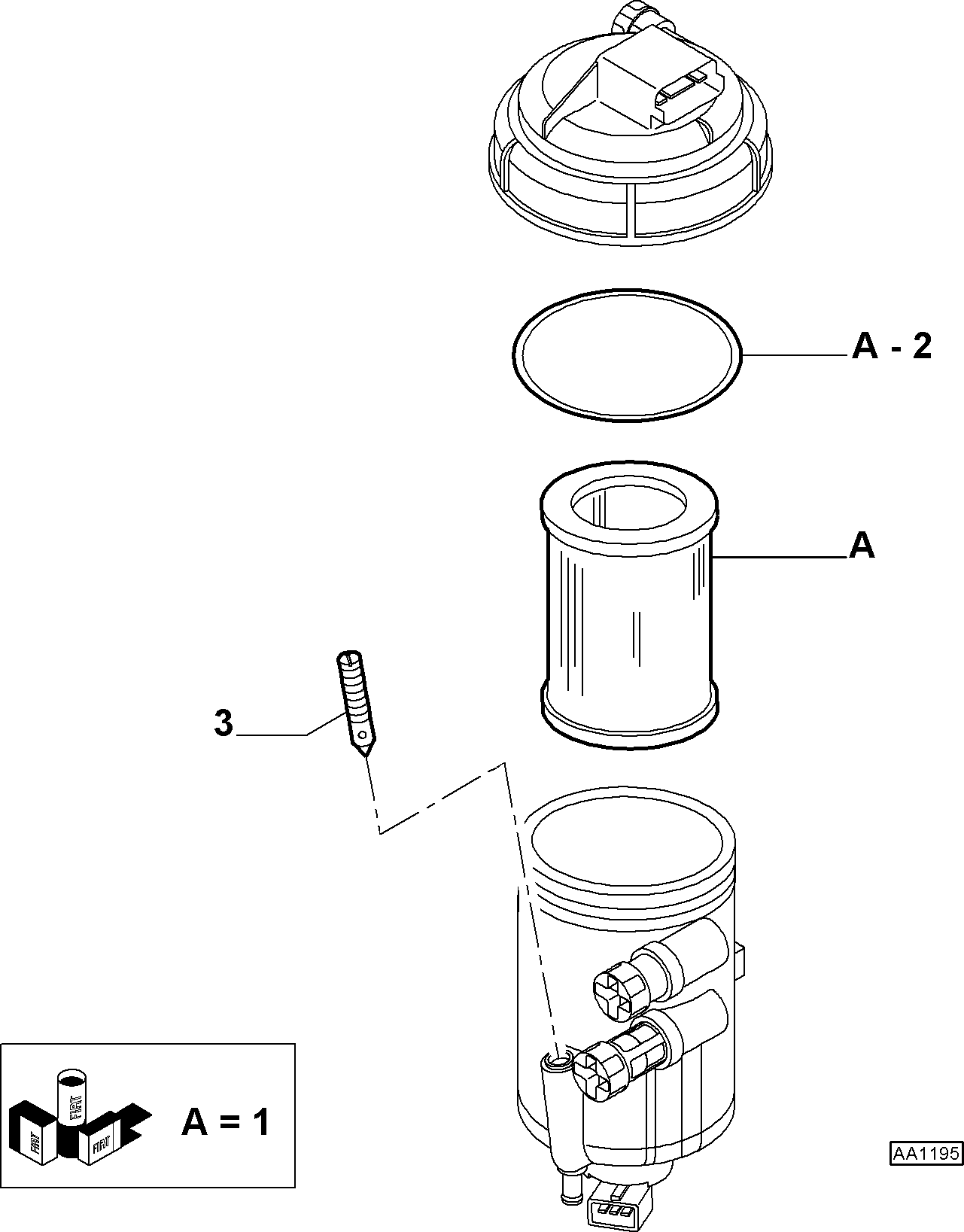 FIAT 77365902 - Filtro combustible parts5.com