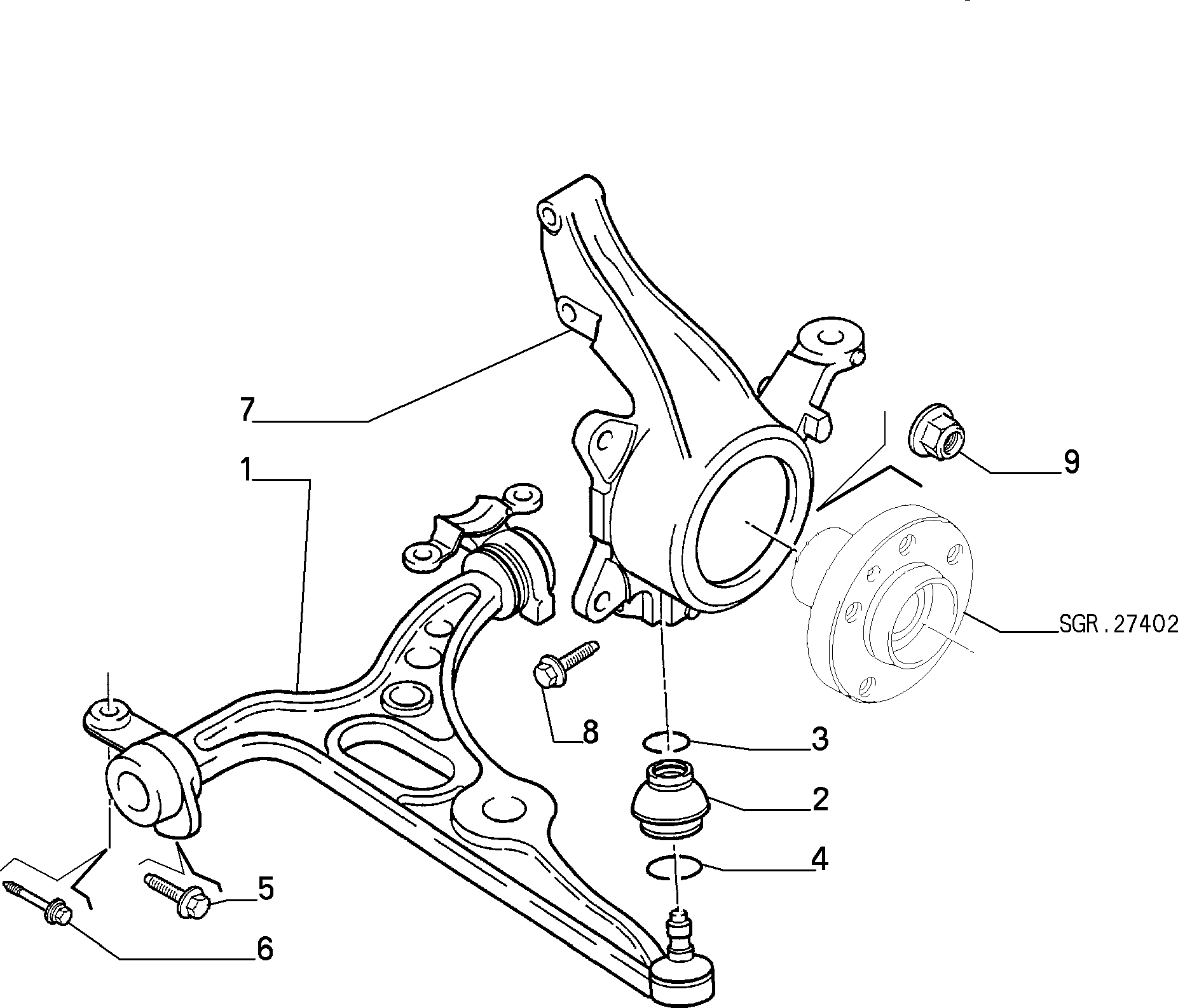 PEUGEOT 1333754080 - Tukivarsi, pyöräntuenta parts5.com