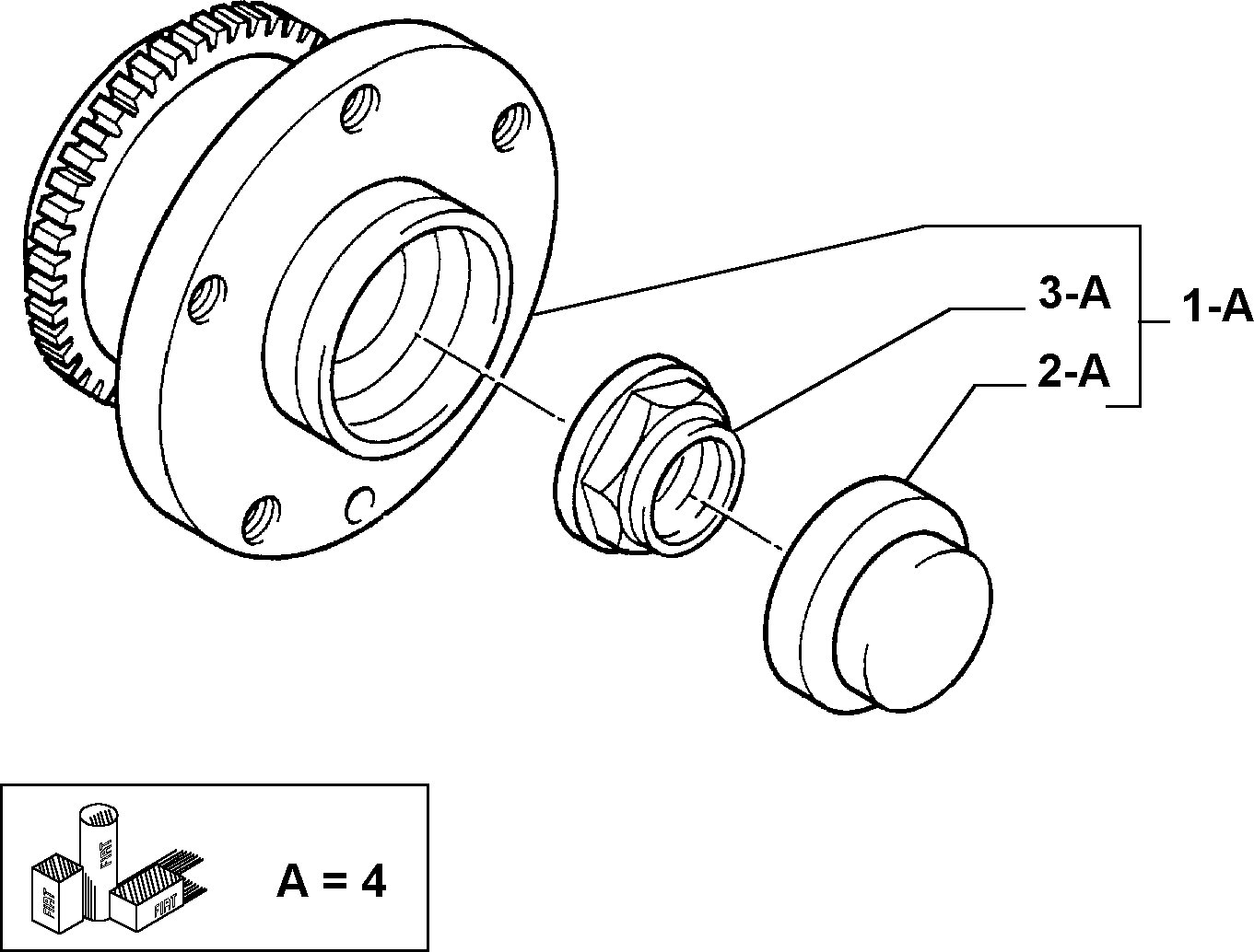 FIAT 71714474 - Set rulment roata parts5.com