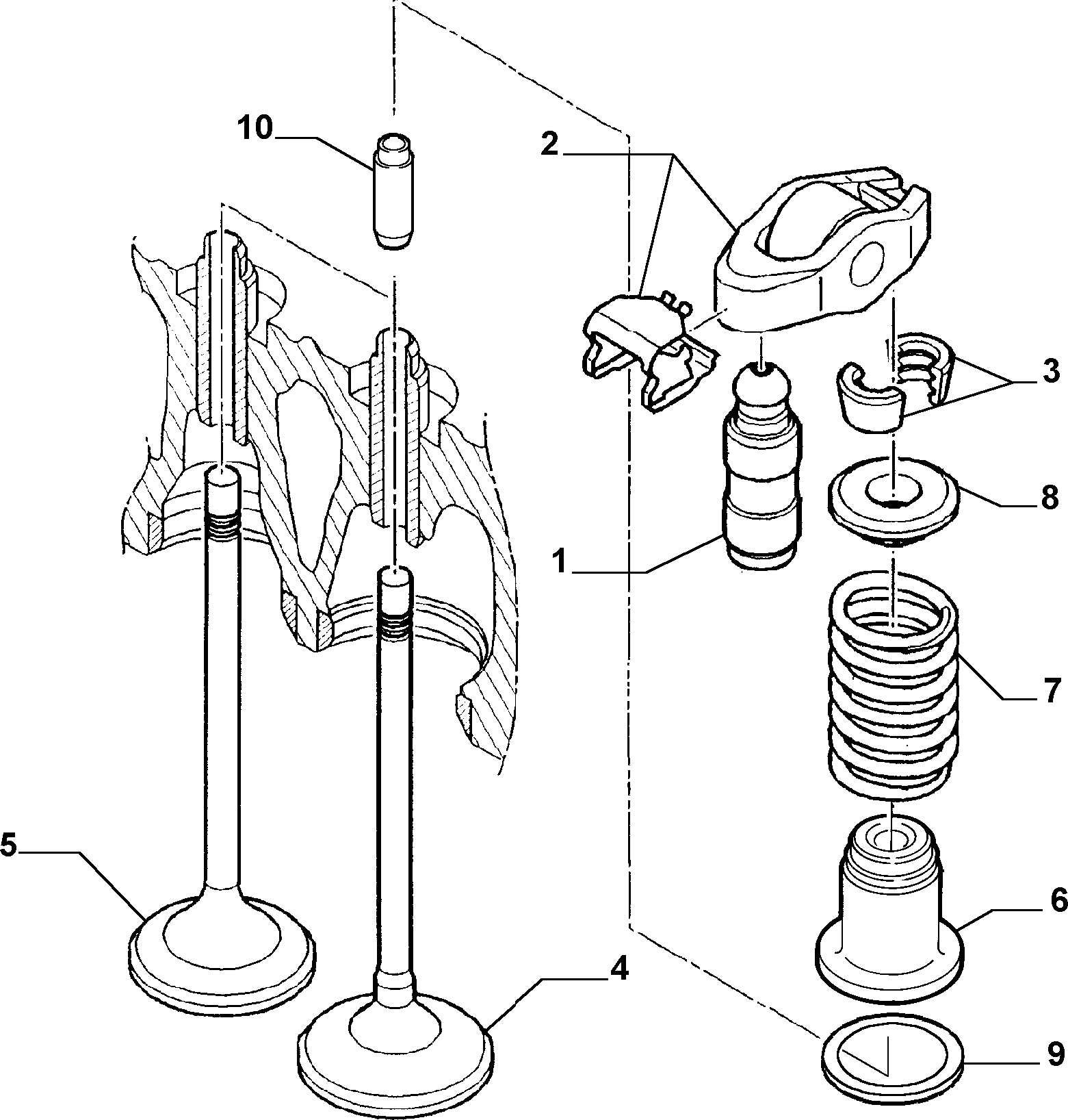 Lancia 9400956489 - Etansare, supape parts5.com