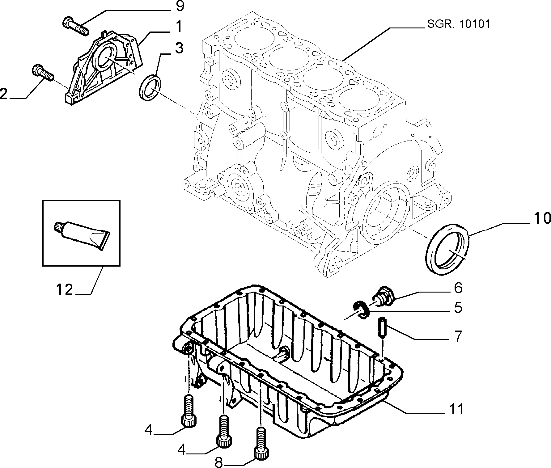 PEUGEOT 96 143 793 80 - Tömítőgyűrű, olajleeresztő csavar parts5.com