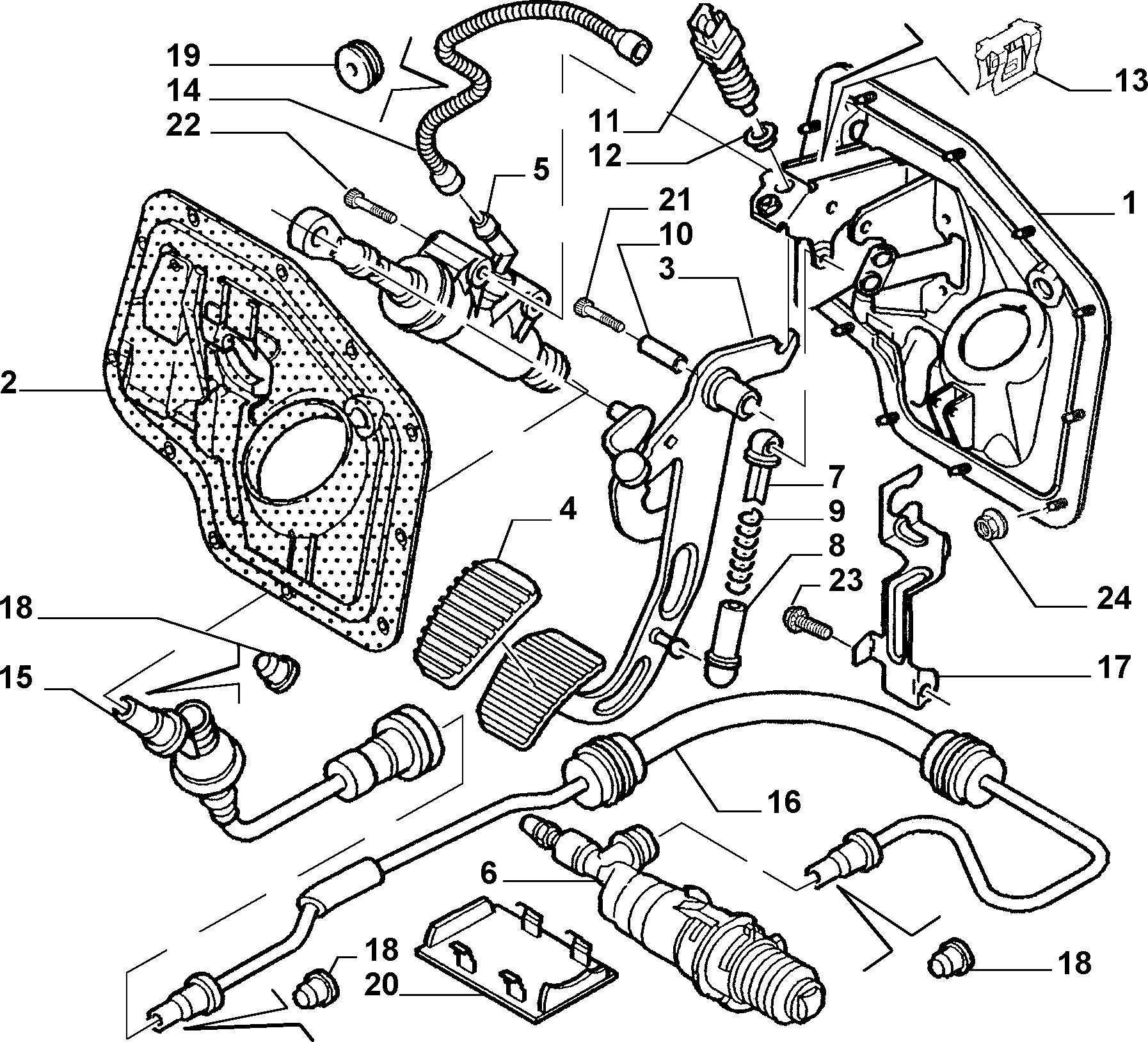 Lancia 1487399080 - Pompa centrala, ambreiaj parts5.com