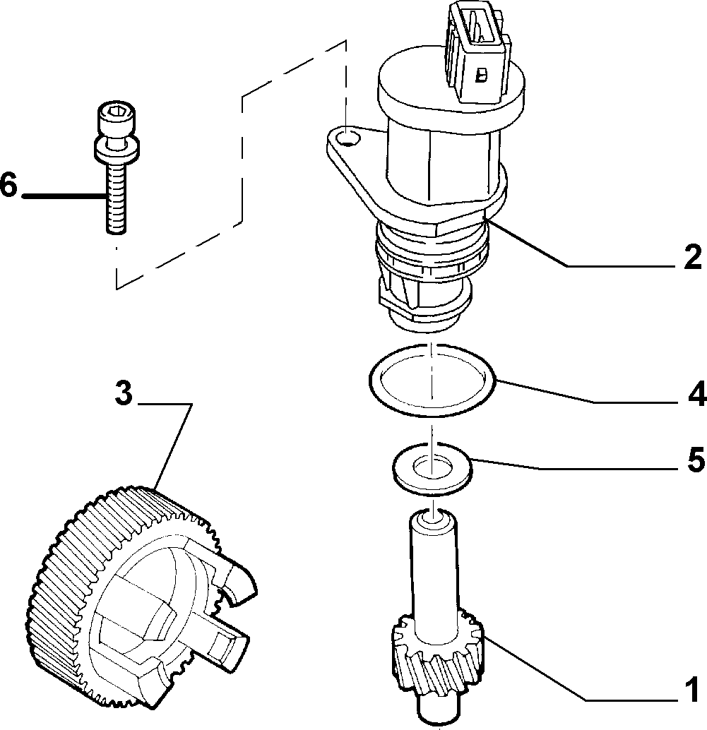 FIAT 9635080680 - Sensor, speed / RPM parts5.com