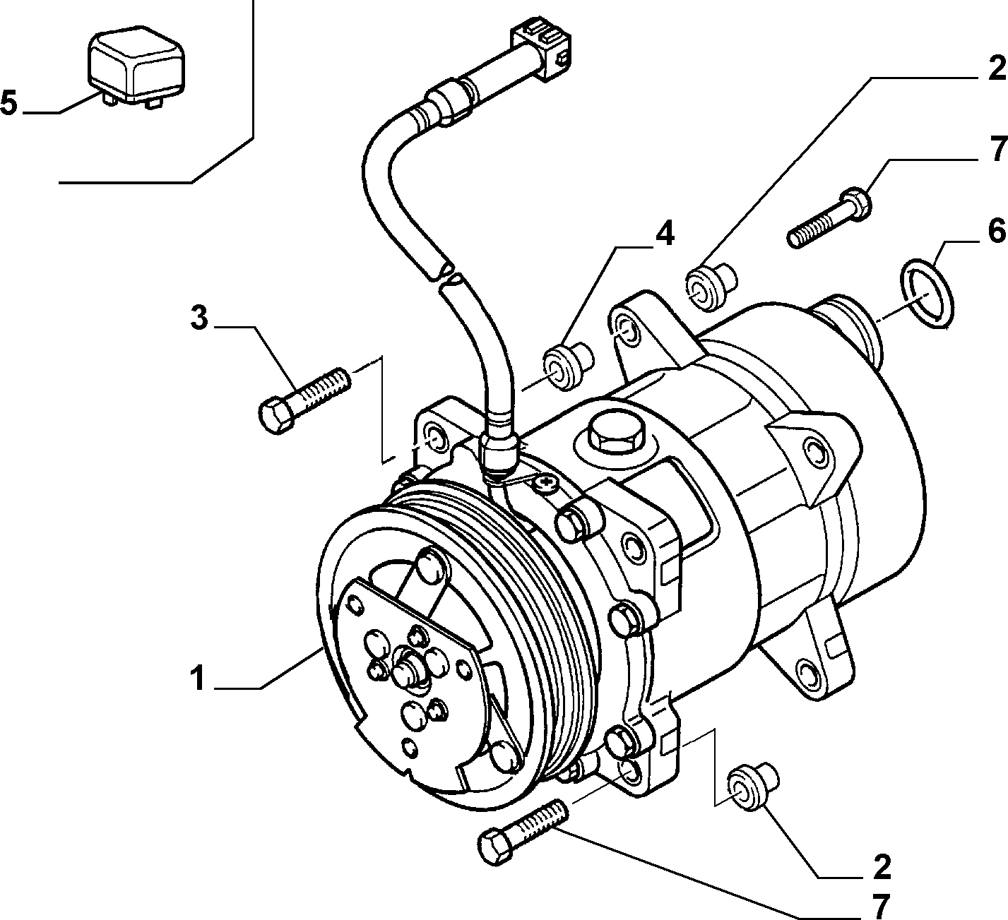 PEUGEOT 96.404.864.80 - Kompresor, klima-uređaj parts5.com