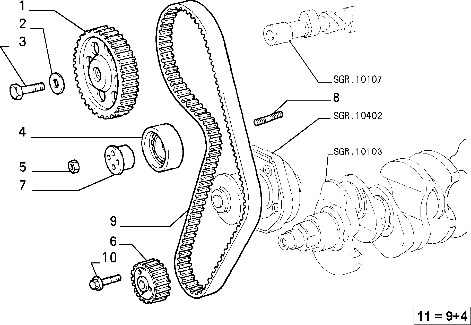 Lancia 71719652 - Ozubený řemen parts5.com