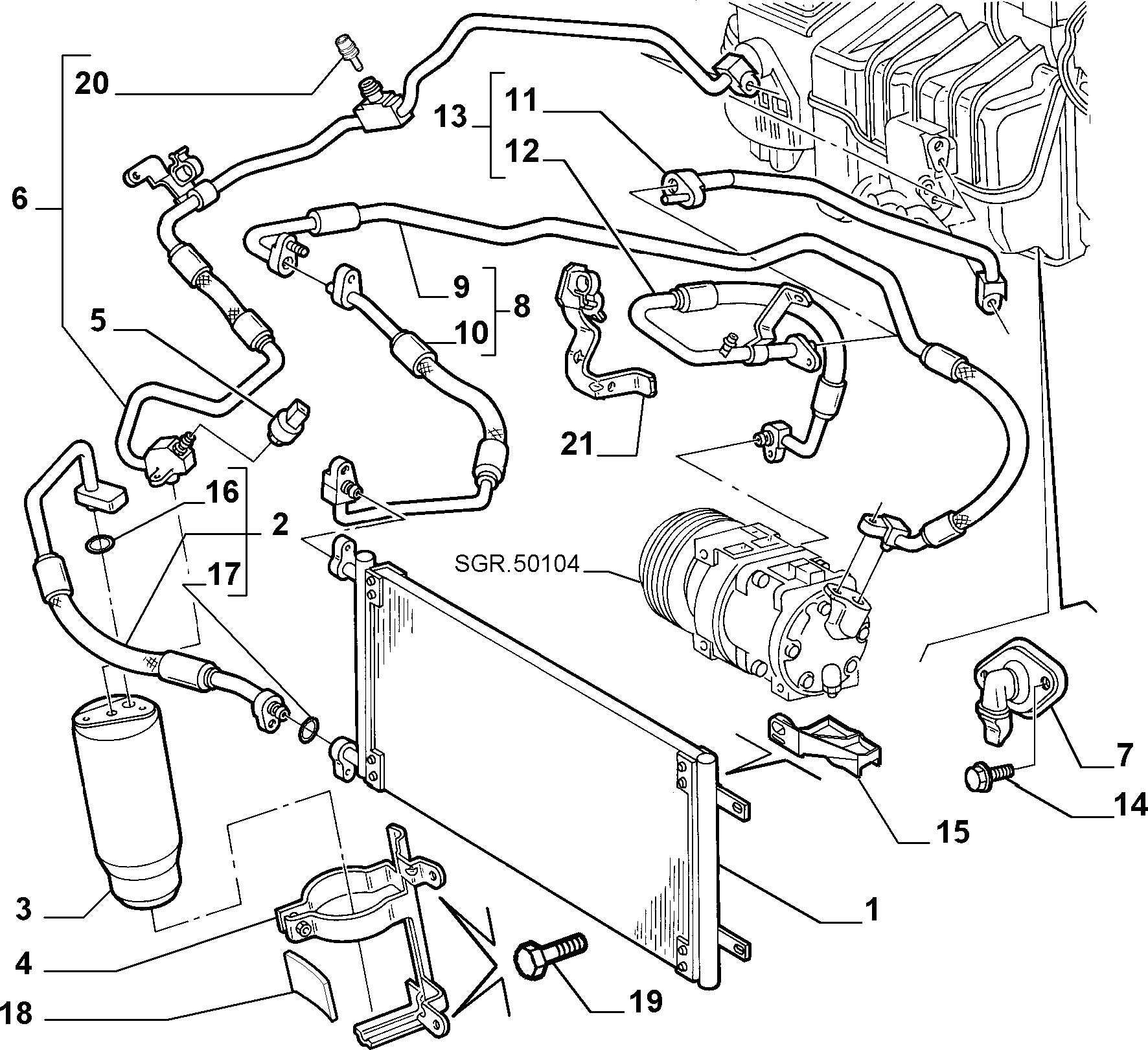 Lancia 46527180 - Dryer, air conditioning parts5.com