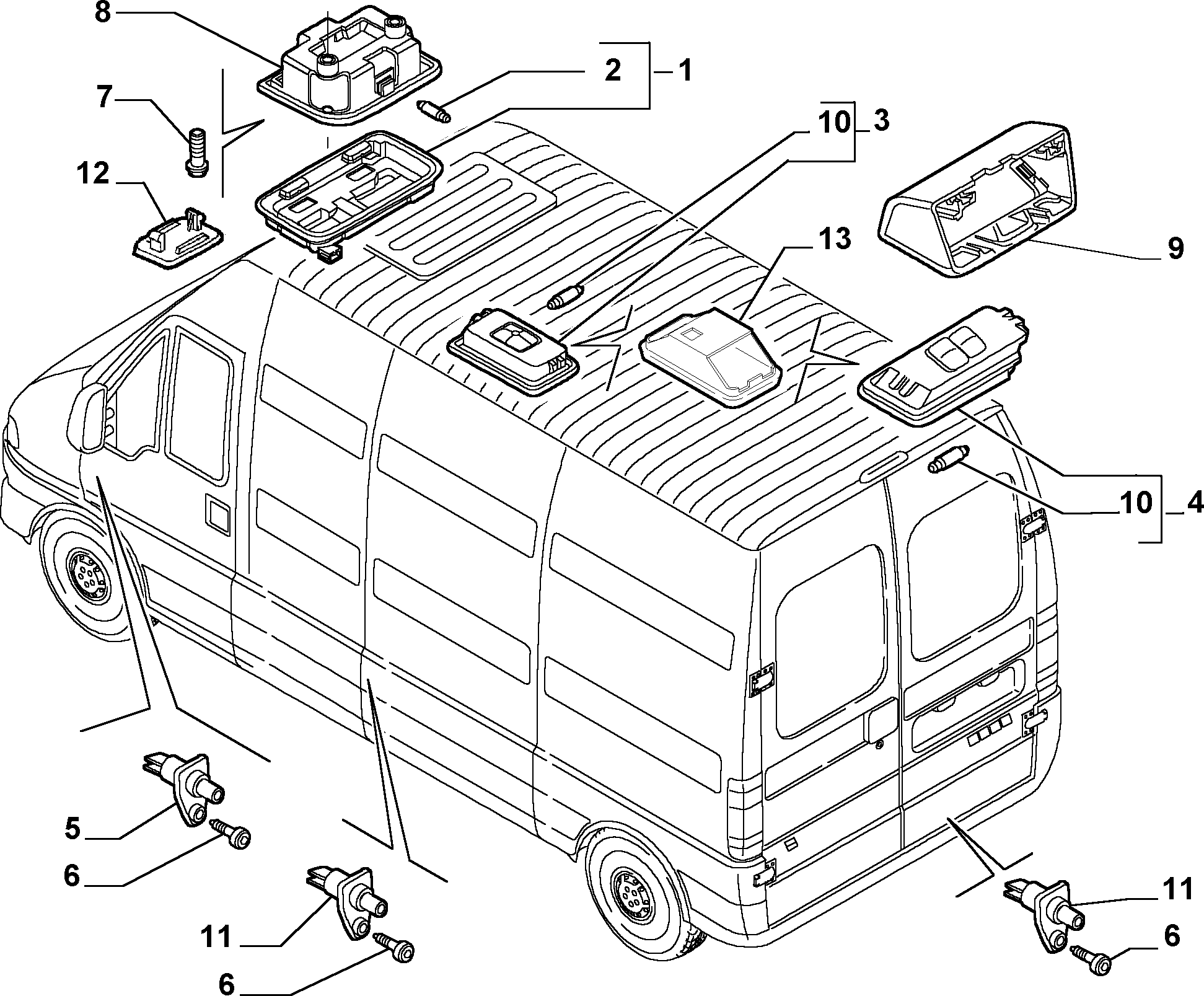 FIAT 71718217 - Крушка с нагреваема жичка, контурни / габаритни светлини parts5.com