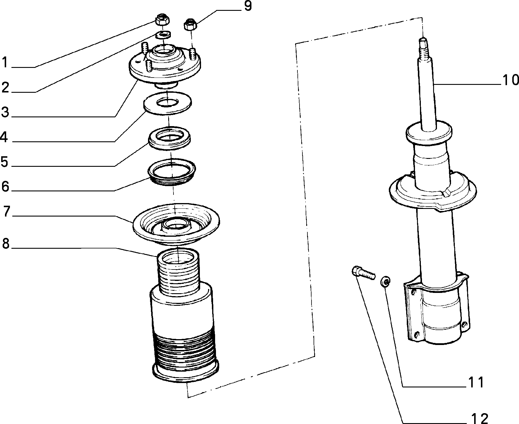 FIAT 439 0179 - Rulment sarcina amortizor parts5.com