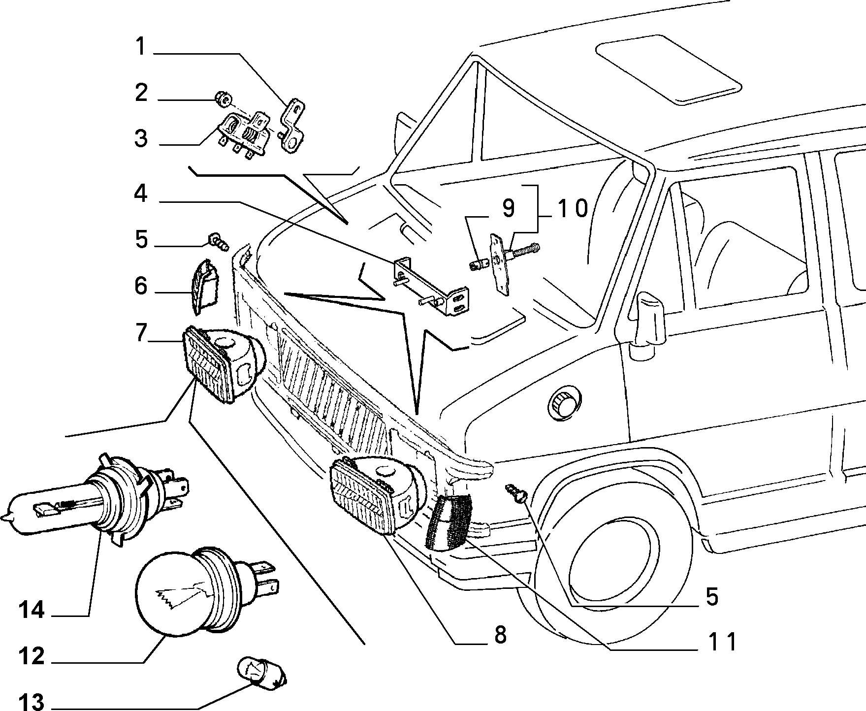 FIAT 14152090 - Żarówka, reflektor parts5.com