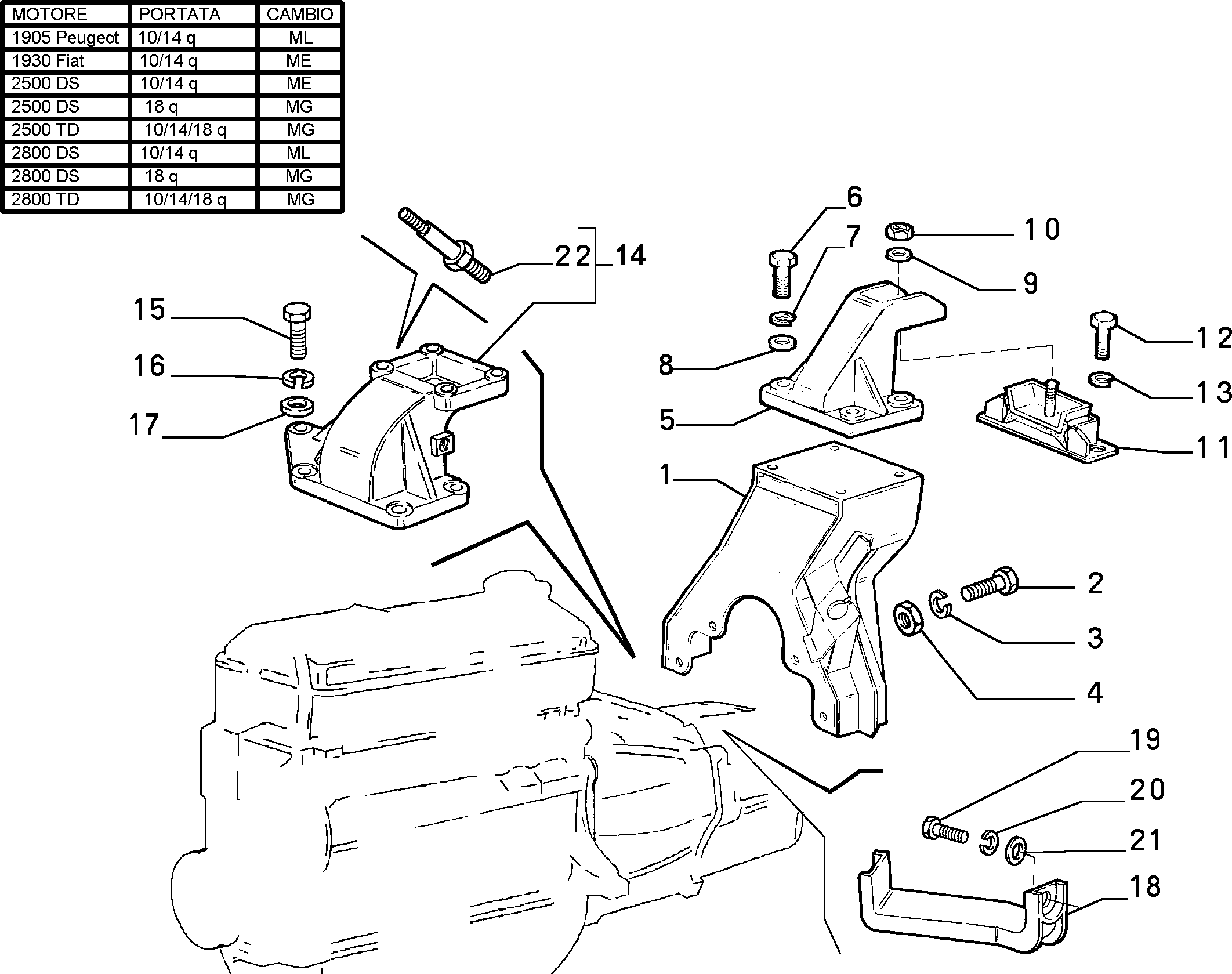 CITROËN 1307905080 - Support moteur parts5.com