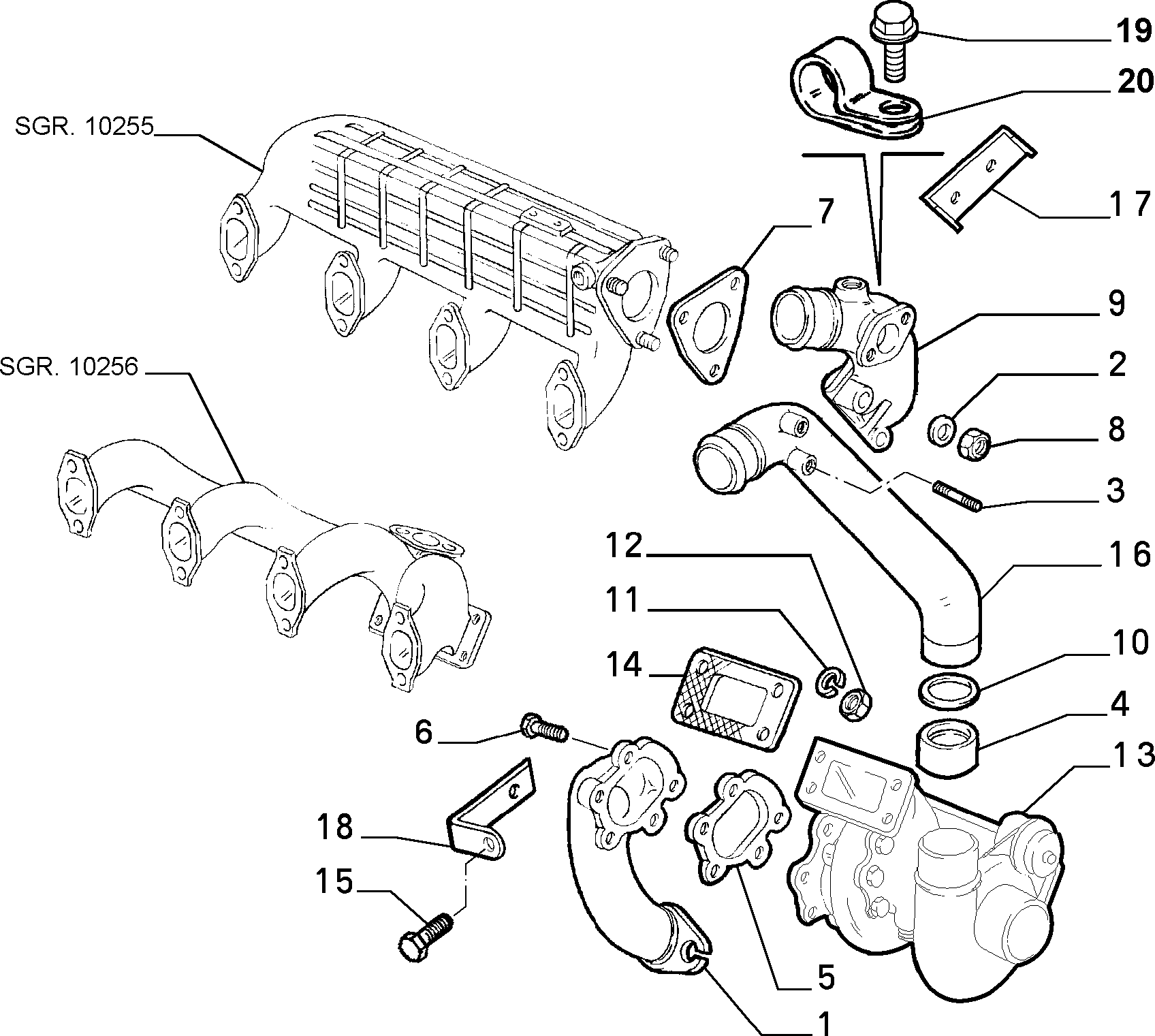 FIAT 14 061 721 - Гайка parts5.com