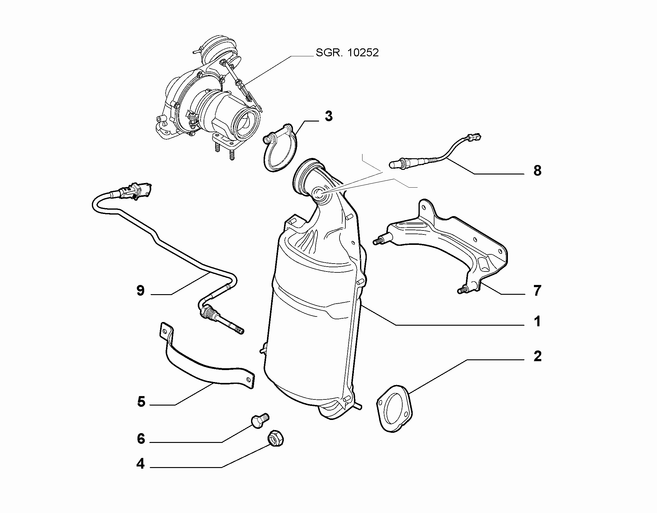 Alfa Romeo 55202582 - Sonda Lambda parts5.com