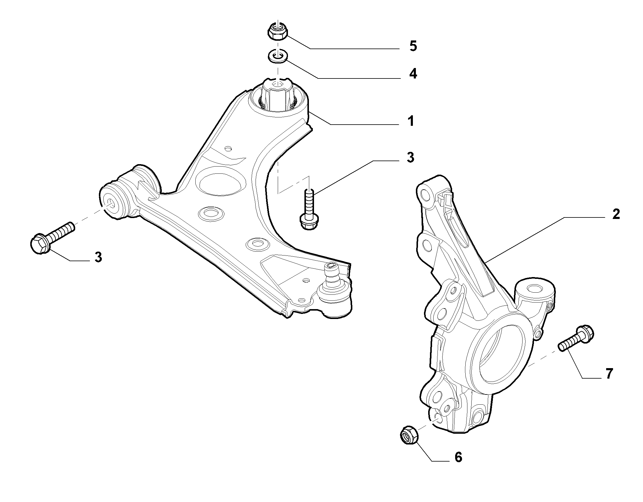 FIAT 51932036* - Track Control Arm parts5.com